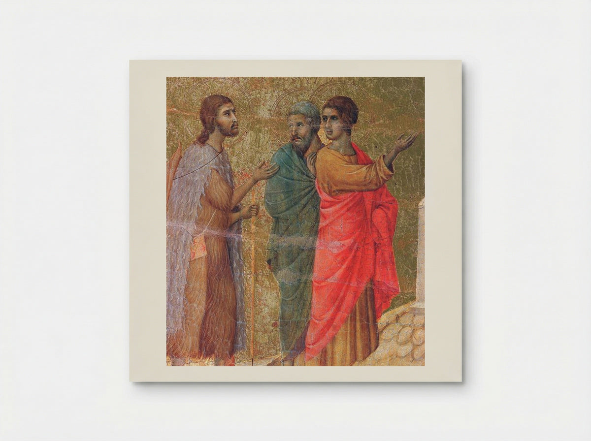 Christ on the Road to Emmaus (Fragment) - Duccio di Buoninsegna - Poster
