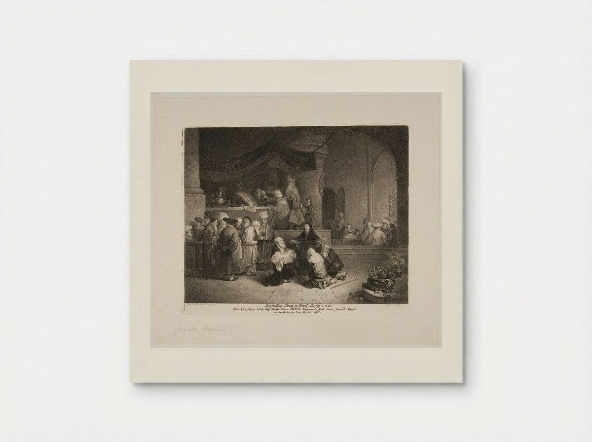 Christ's Representation in the Temple - Georg Friedrich Schmidt - Poster