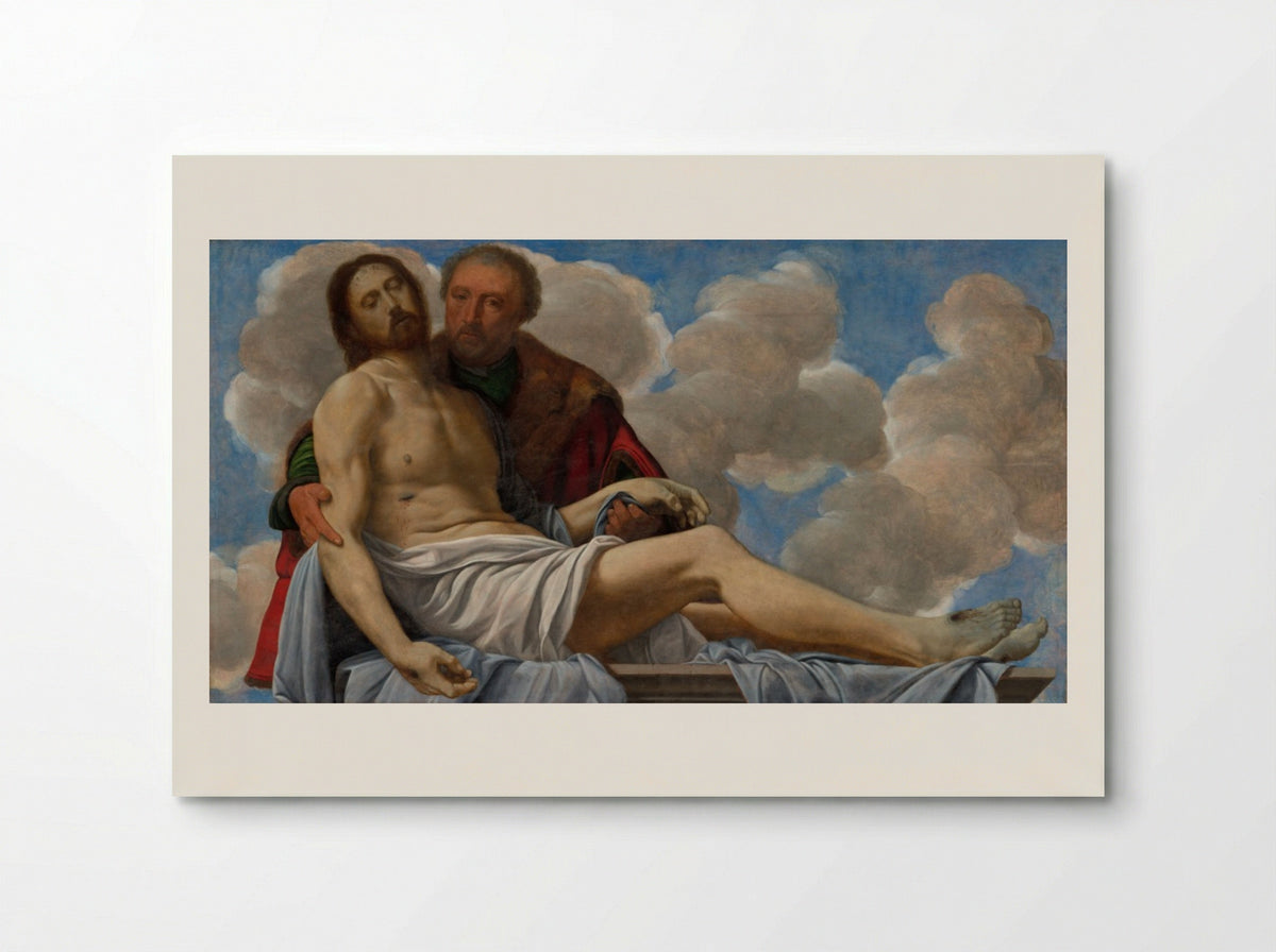 Christ with Joseph of Arimathea - Giovanni Girolamo Savoldo - Poster