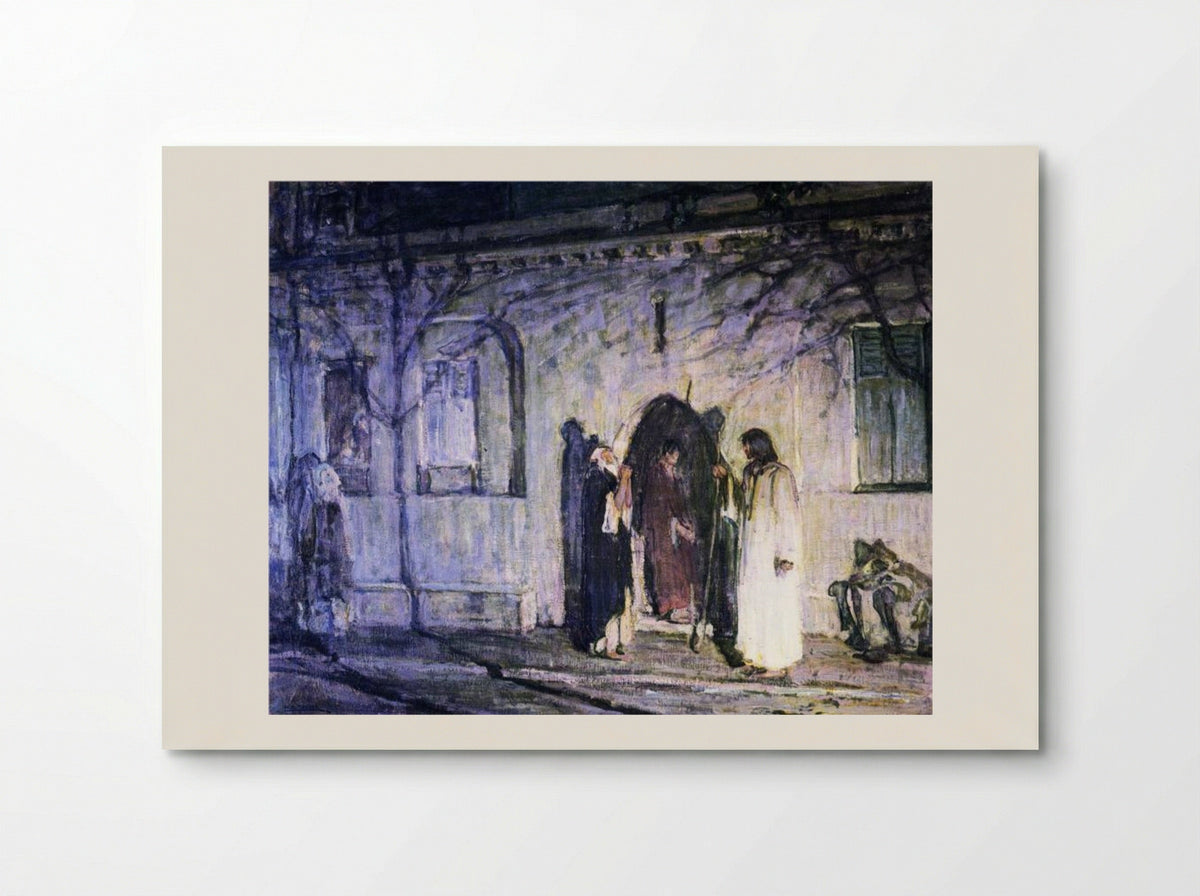 Christ with the Canaanite Woman and Her Daughter - Henry Ossawa Tanner - Poster
