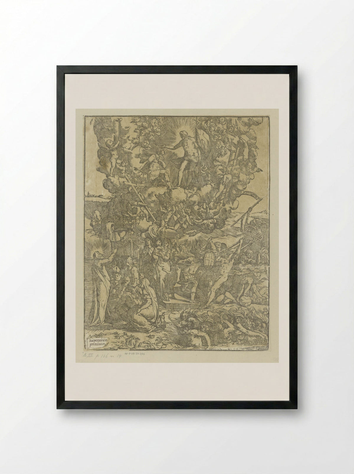 Christelijke helden - Andrea Andreani - Framed Print Black