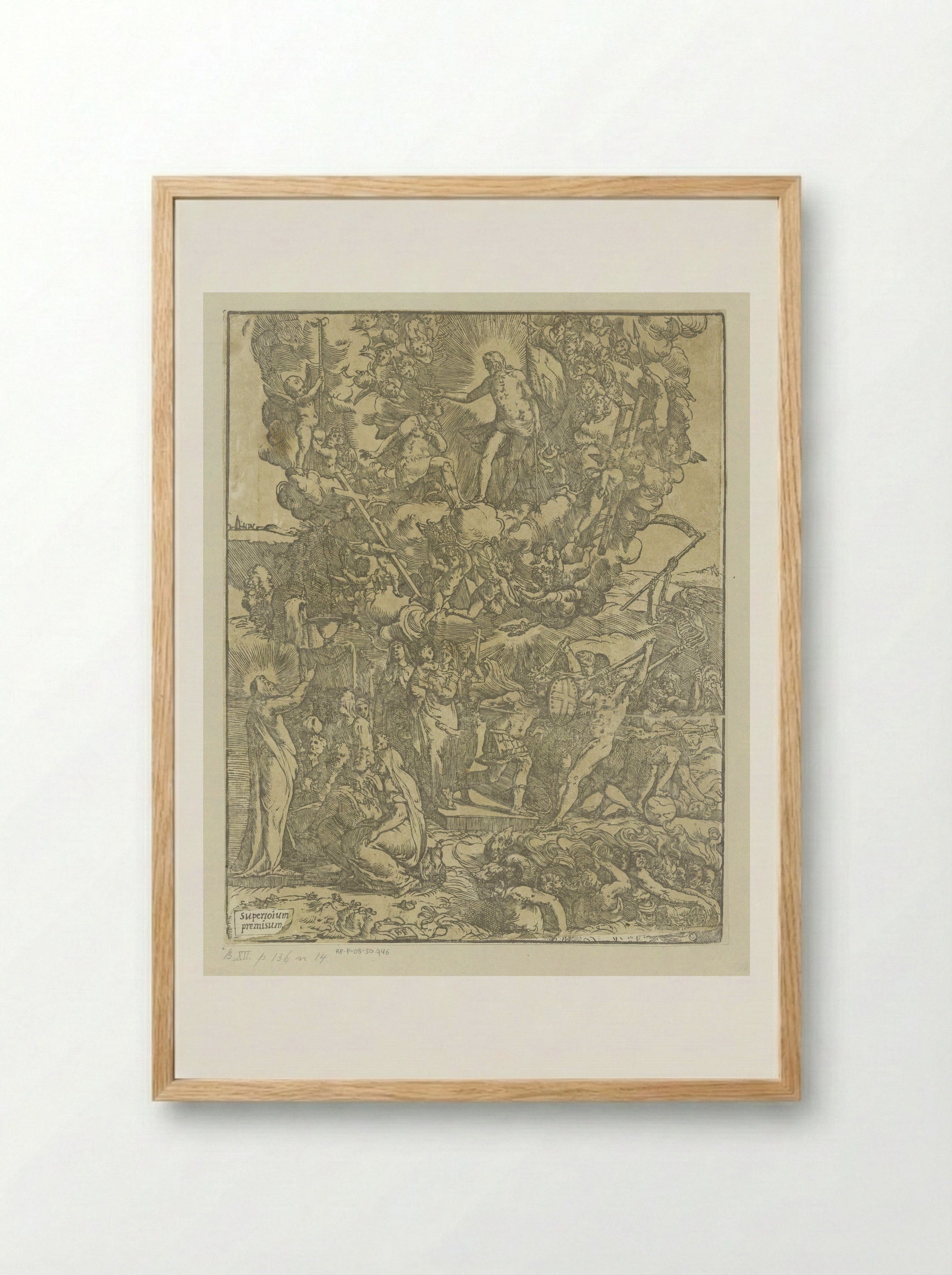 Christelijke helden - Andrea Andreani - Framed Print Wood