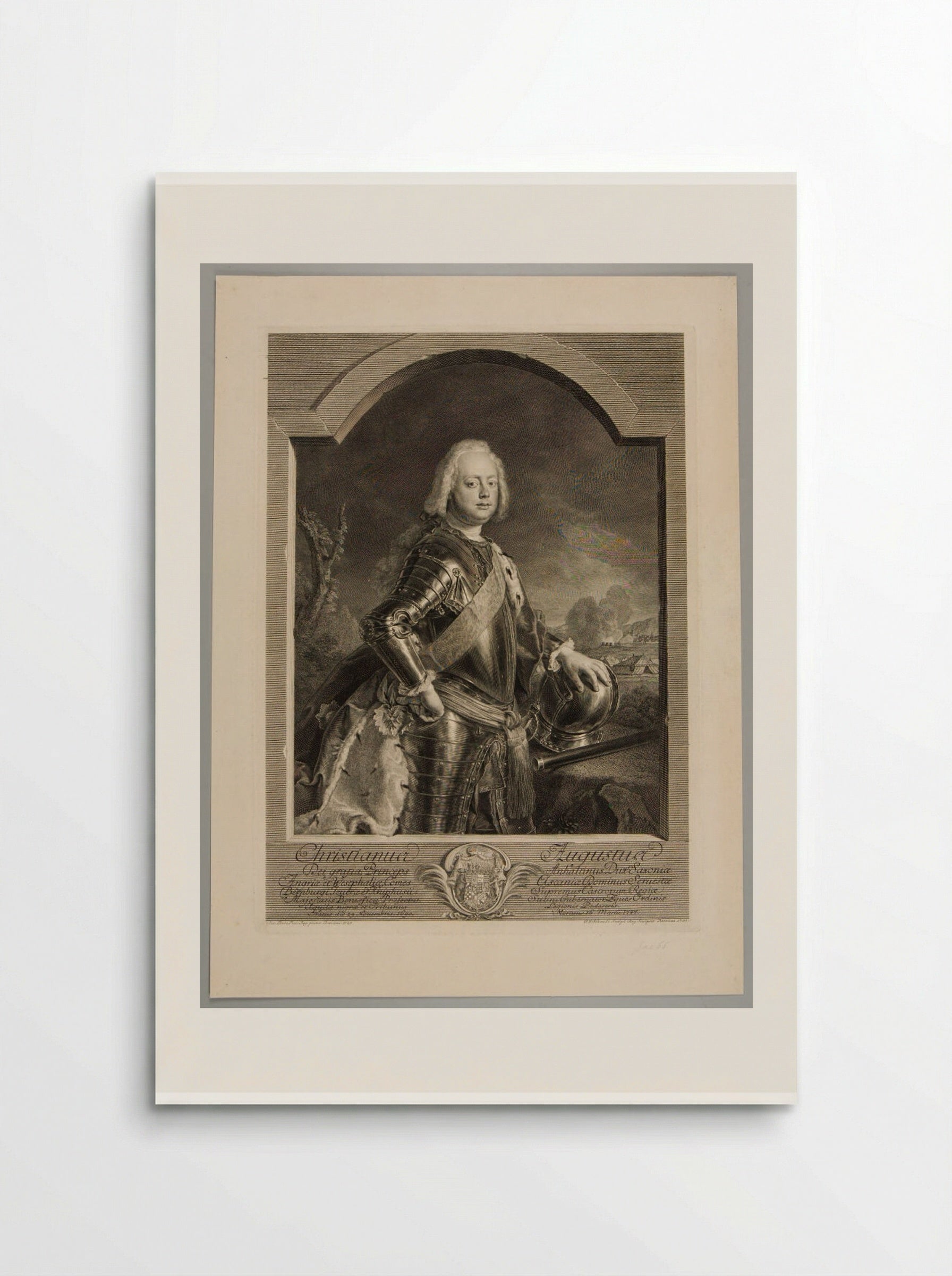 Christian Augustus, Prince of Anhalt - Georg Friedrich Schmidt - Poster