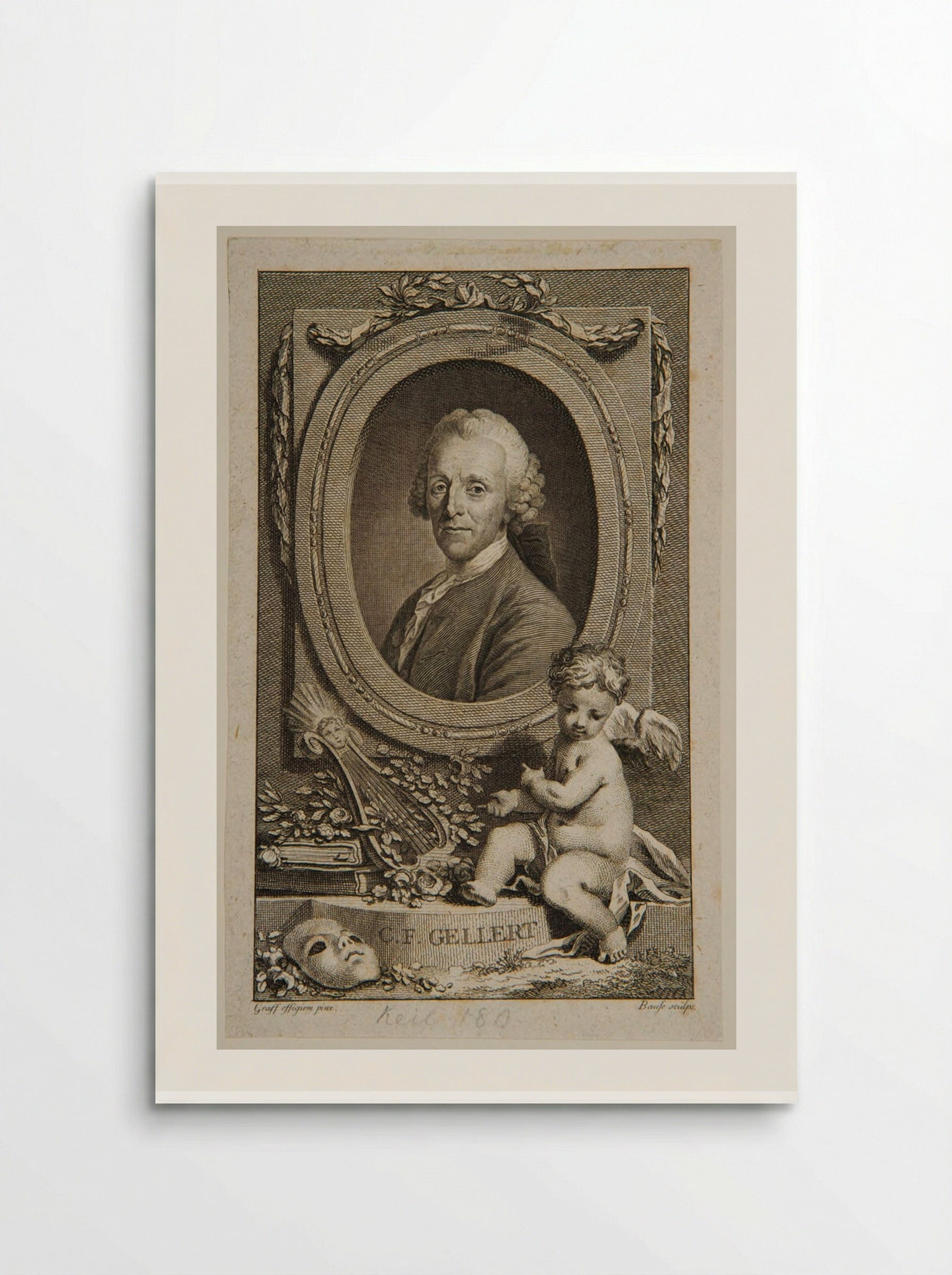 Christian Fürchtegott Gellert - Johann Friedrich Bause - Poster