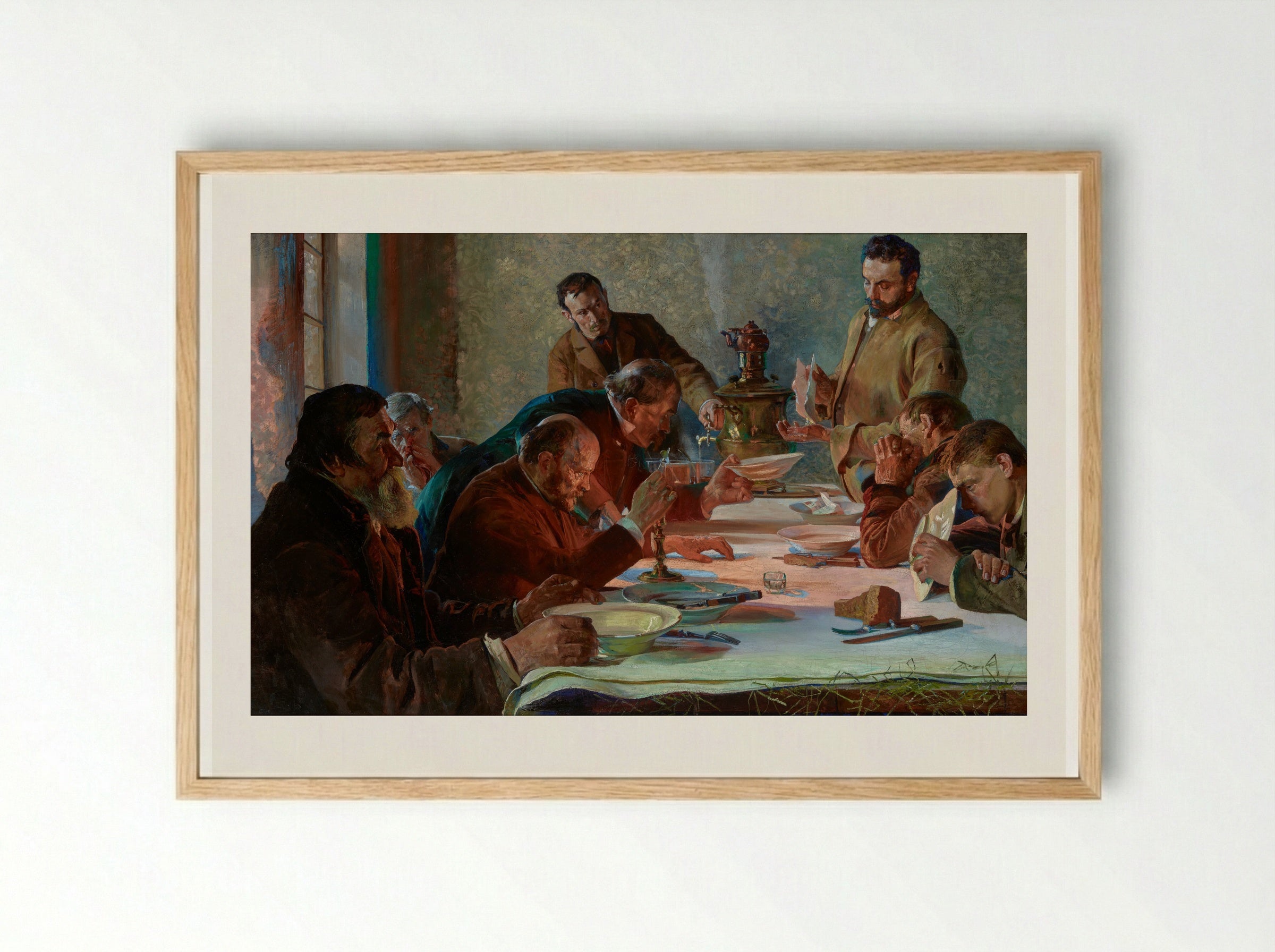 Christmas Eve in Siberia - Jacek Malczewski - Framed Print Wood