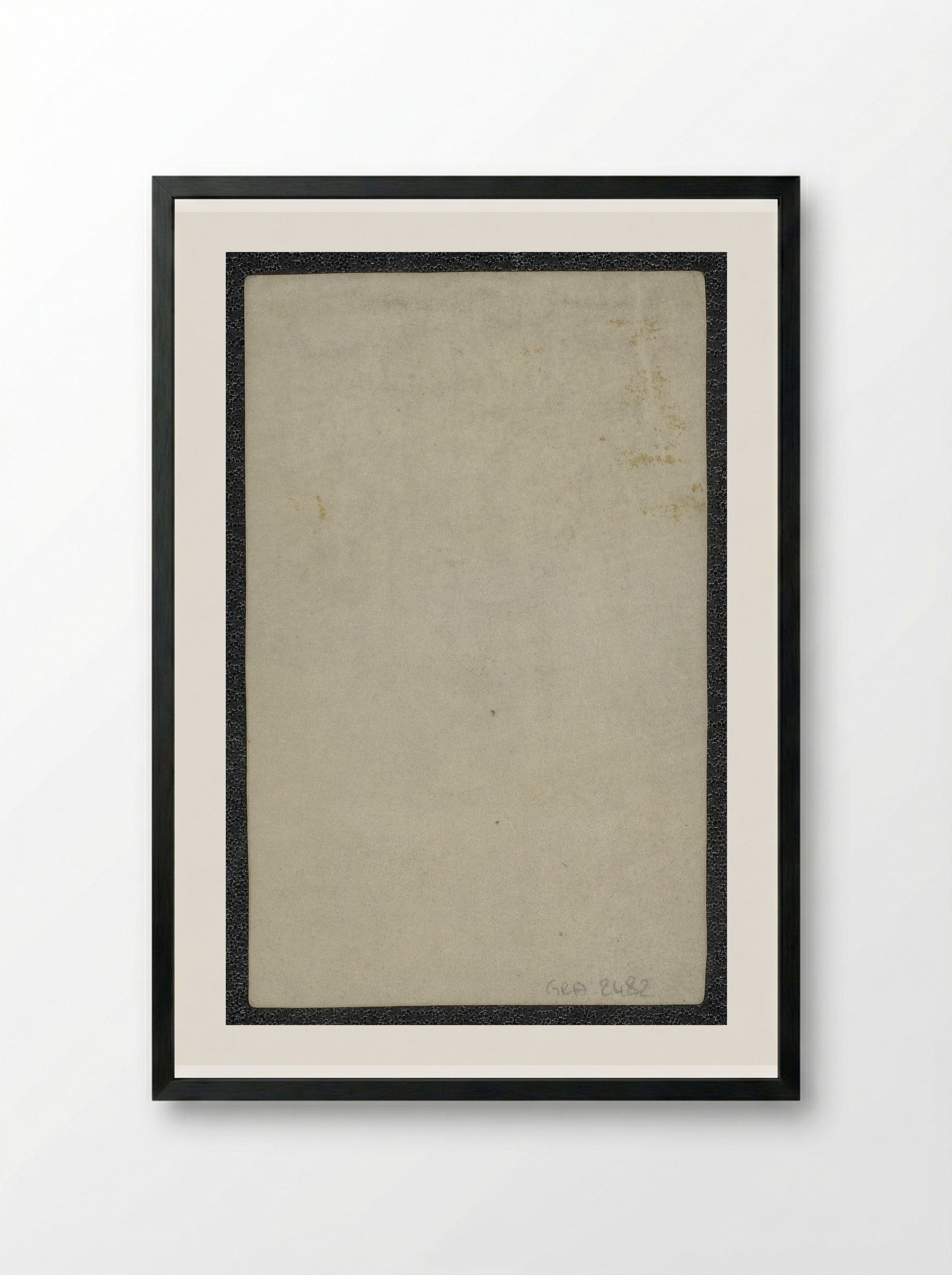 Christus aan het kruis - Hieronymus Wierix - Framed Print Black