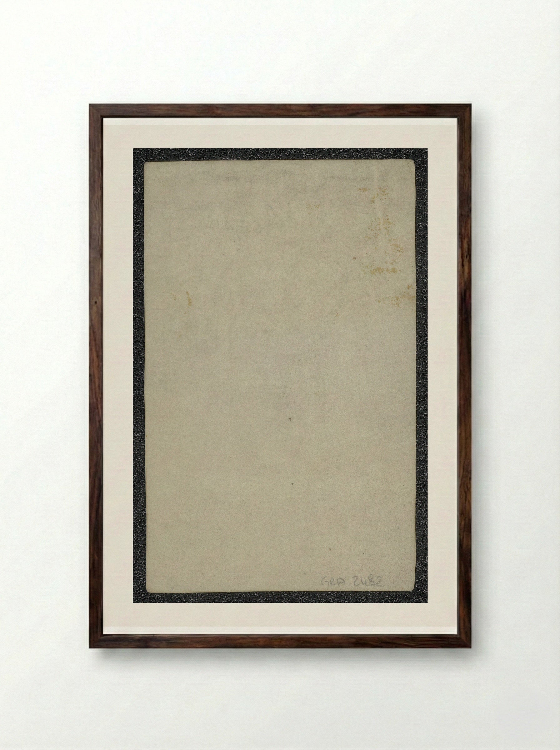 Christus aan het kruis - Hieronymus Wierix - Framed Print Dark Wood