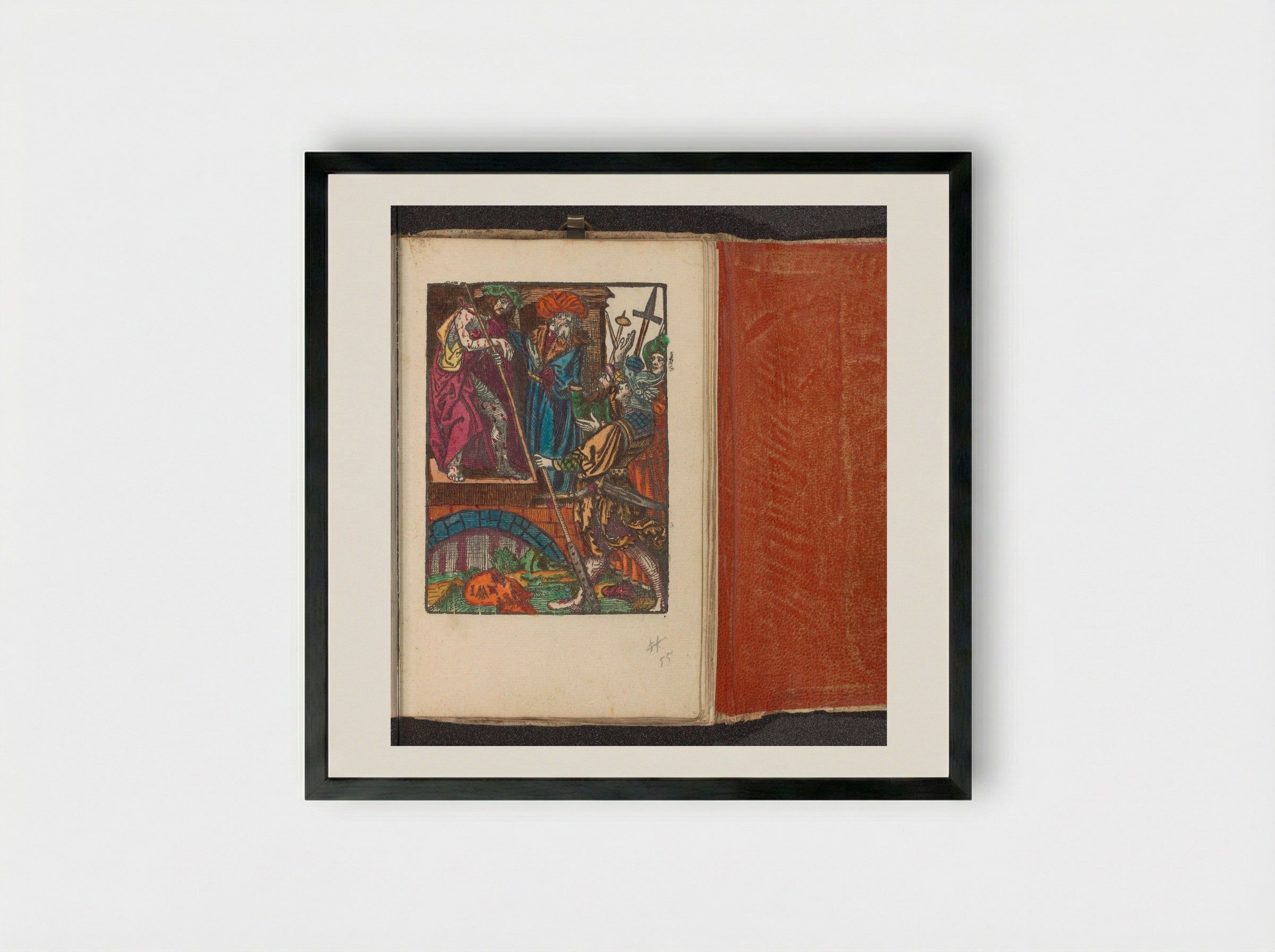 Christus aan het volk getoond (Ecce Homo) - Doen Pietersz. - Framed Print Black