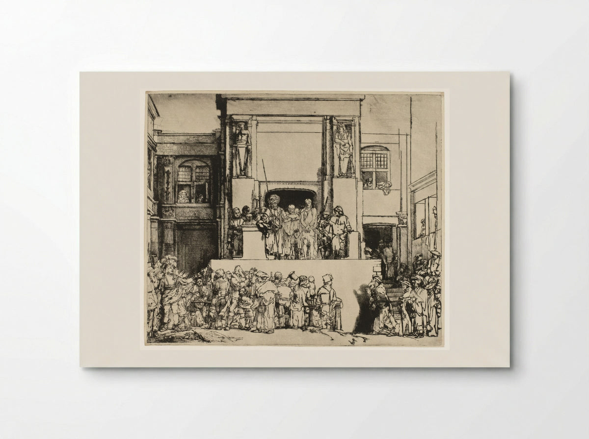 Christus aan het volk getoond (Ecce Homo) - Rembrandt van Rijn - Poster