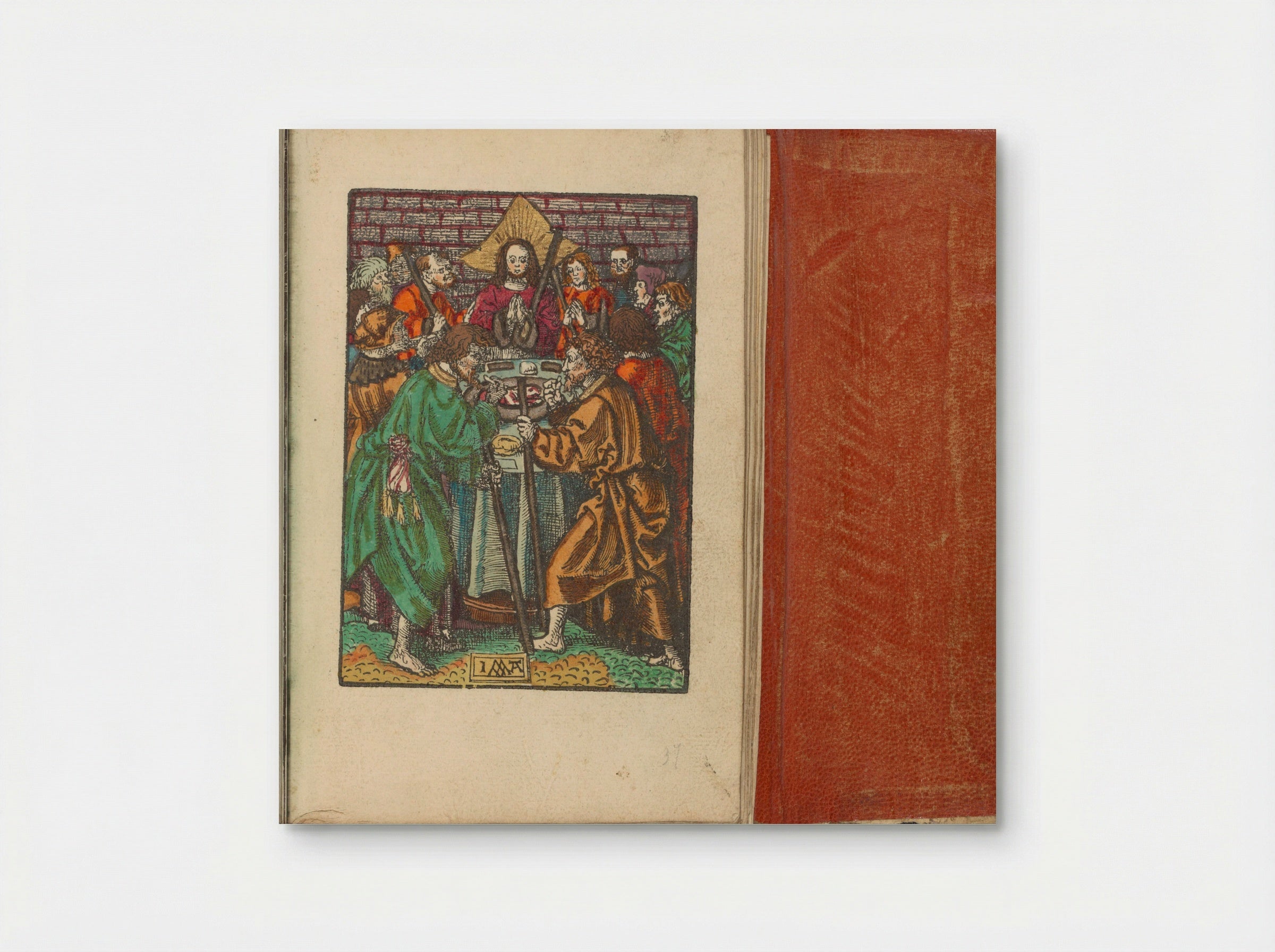 Christus en zijn discipelen vieren Pesach - Doen Pietersz. - Poster