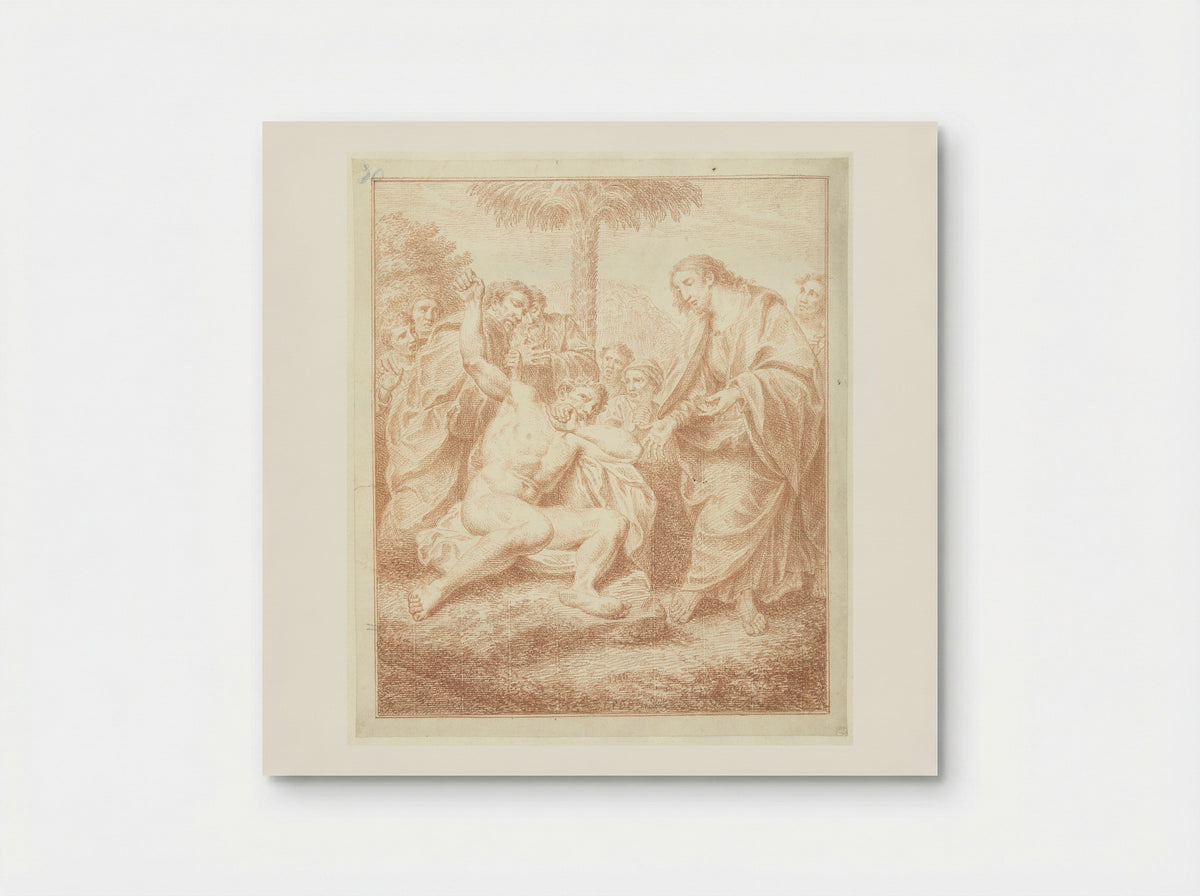Christus geneest een bezetene - Louis Fabritius Dubourg - Poster