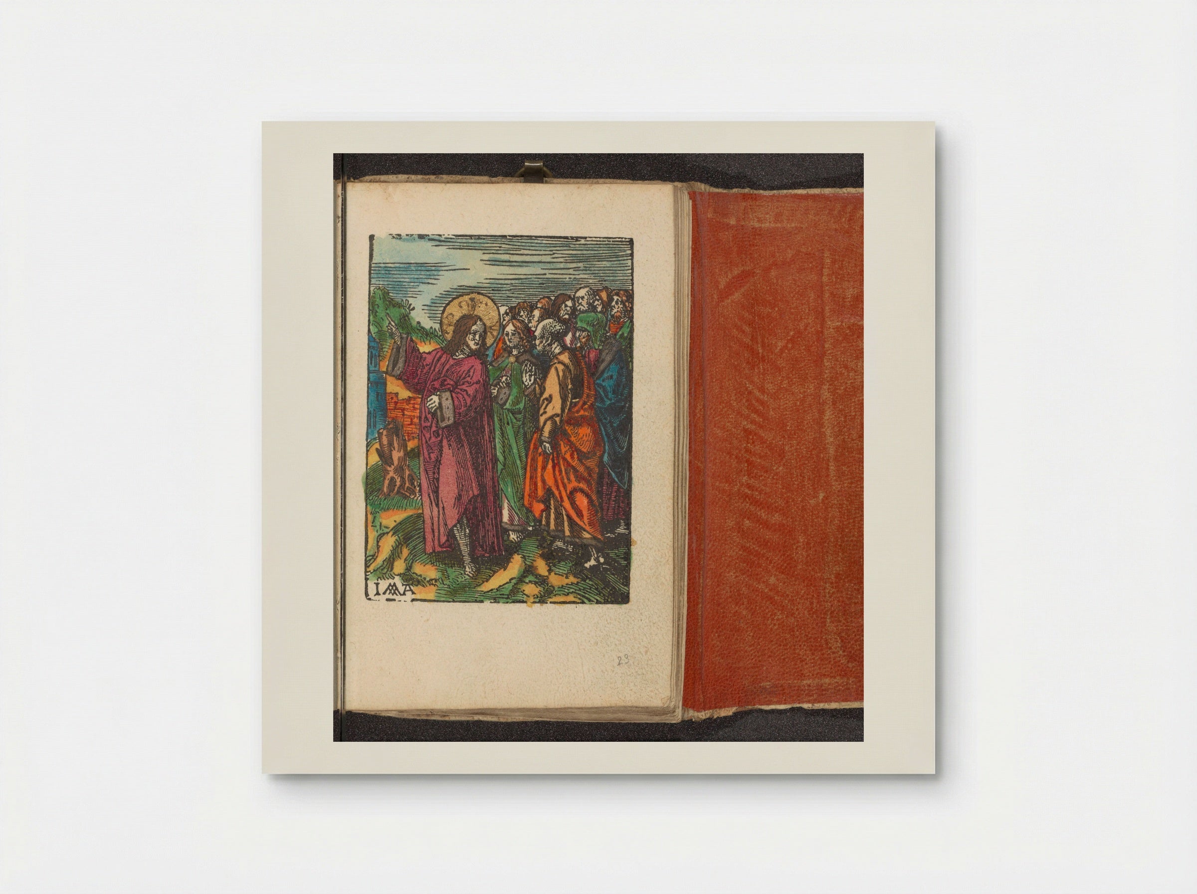 Christus kondigt zijn lijden aan - Doen Pietersz. - Poster