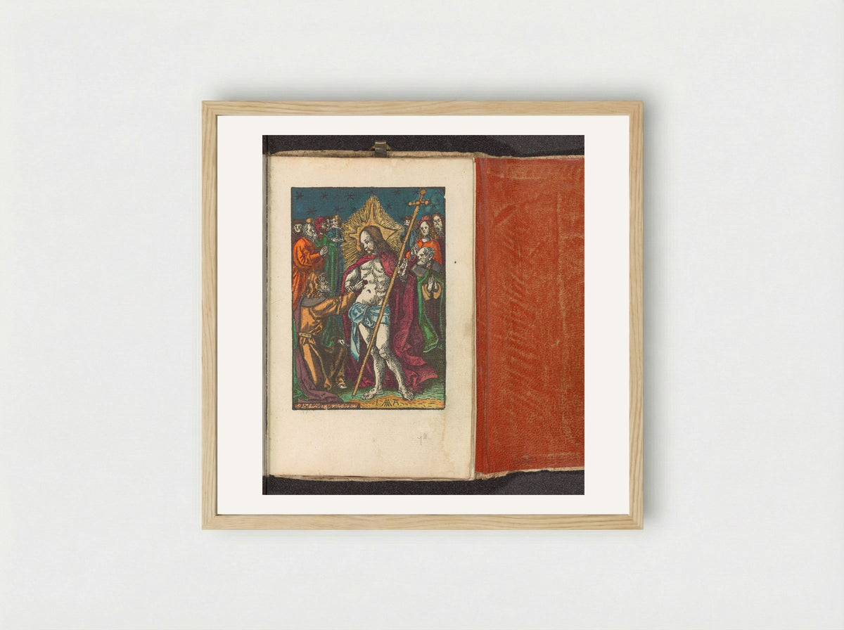 Christus verschijnt aan de ongelovige Tomas - Doen Pietersz. - Framed Print Wood