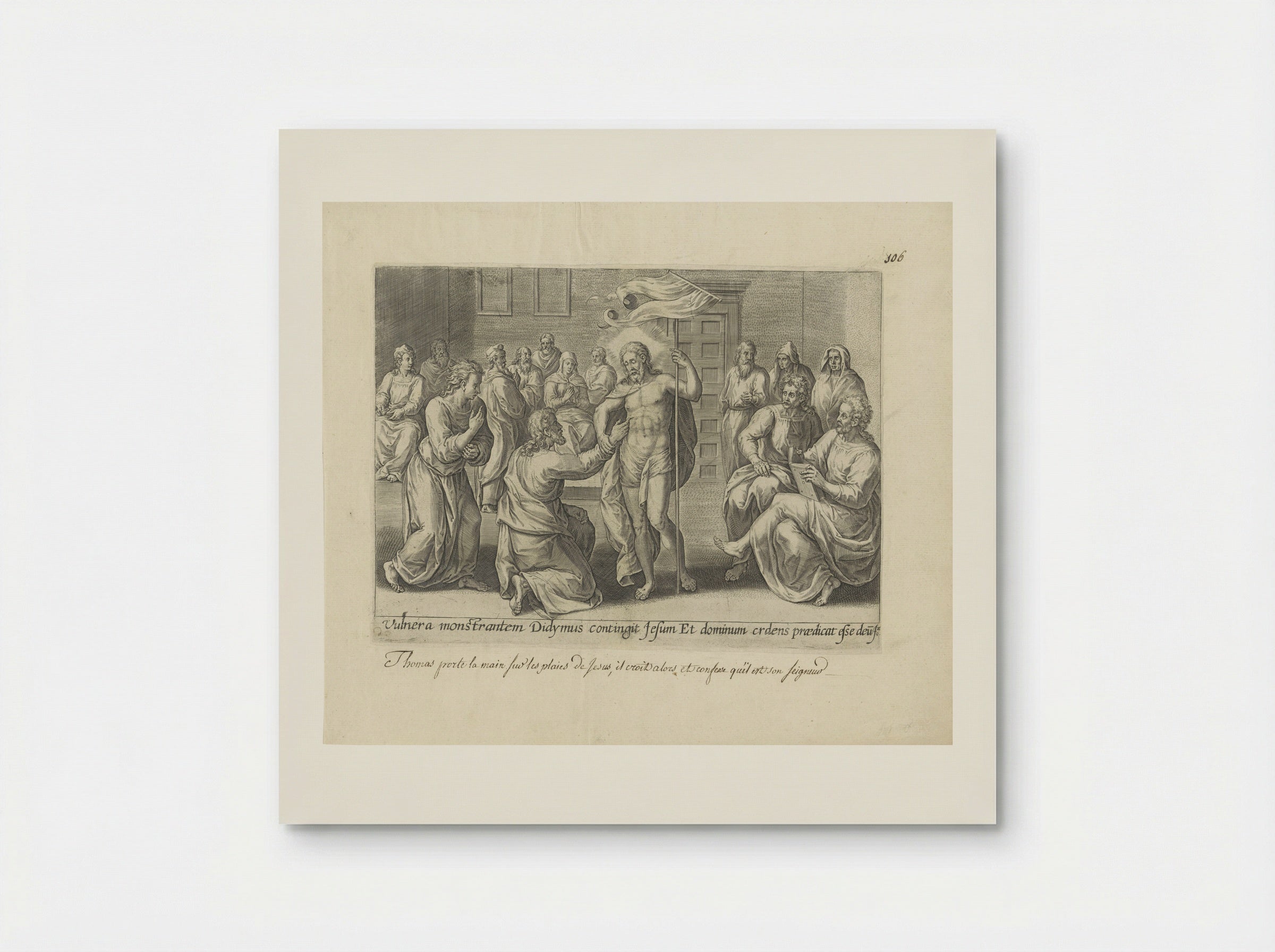 Christus verschijnt aan de ongelovige Tomas - Gerard de Jode - Poster