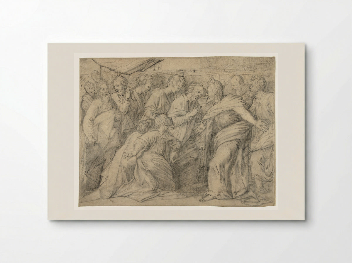 Christus verschijnt voor zijn discipelen - Meester van de Egmont-Albums - Poster
