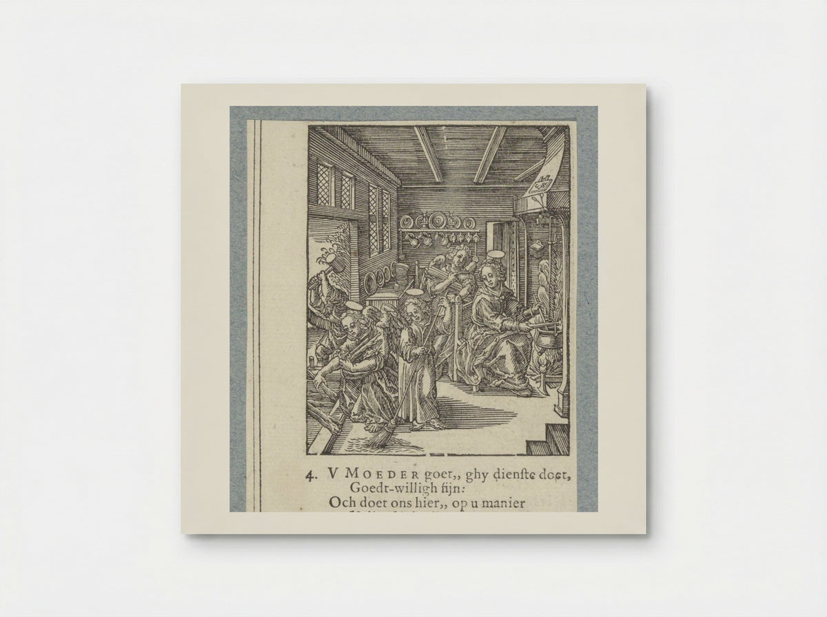 Christuskind veegt de vloer - Pieter Jacobsz. Paets - Poster