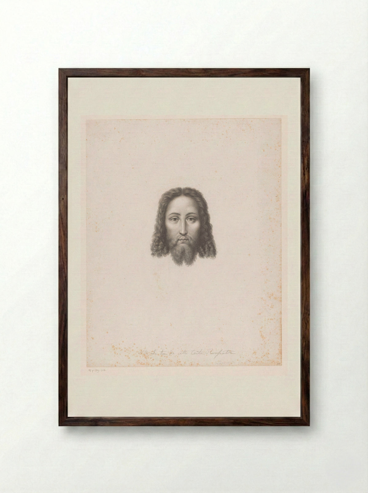 Christuskop - Erin Corr - Framed Print Dark Wood