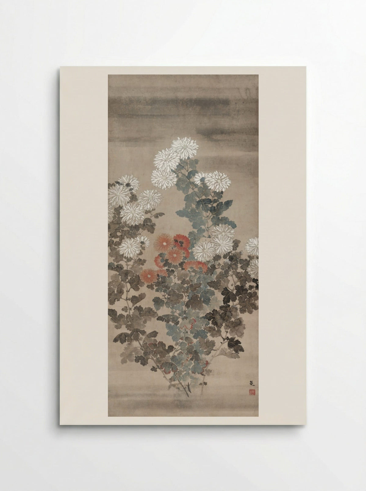 Chrysanthemums - Kitagawa Sōsetsu - Poster