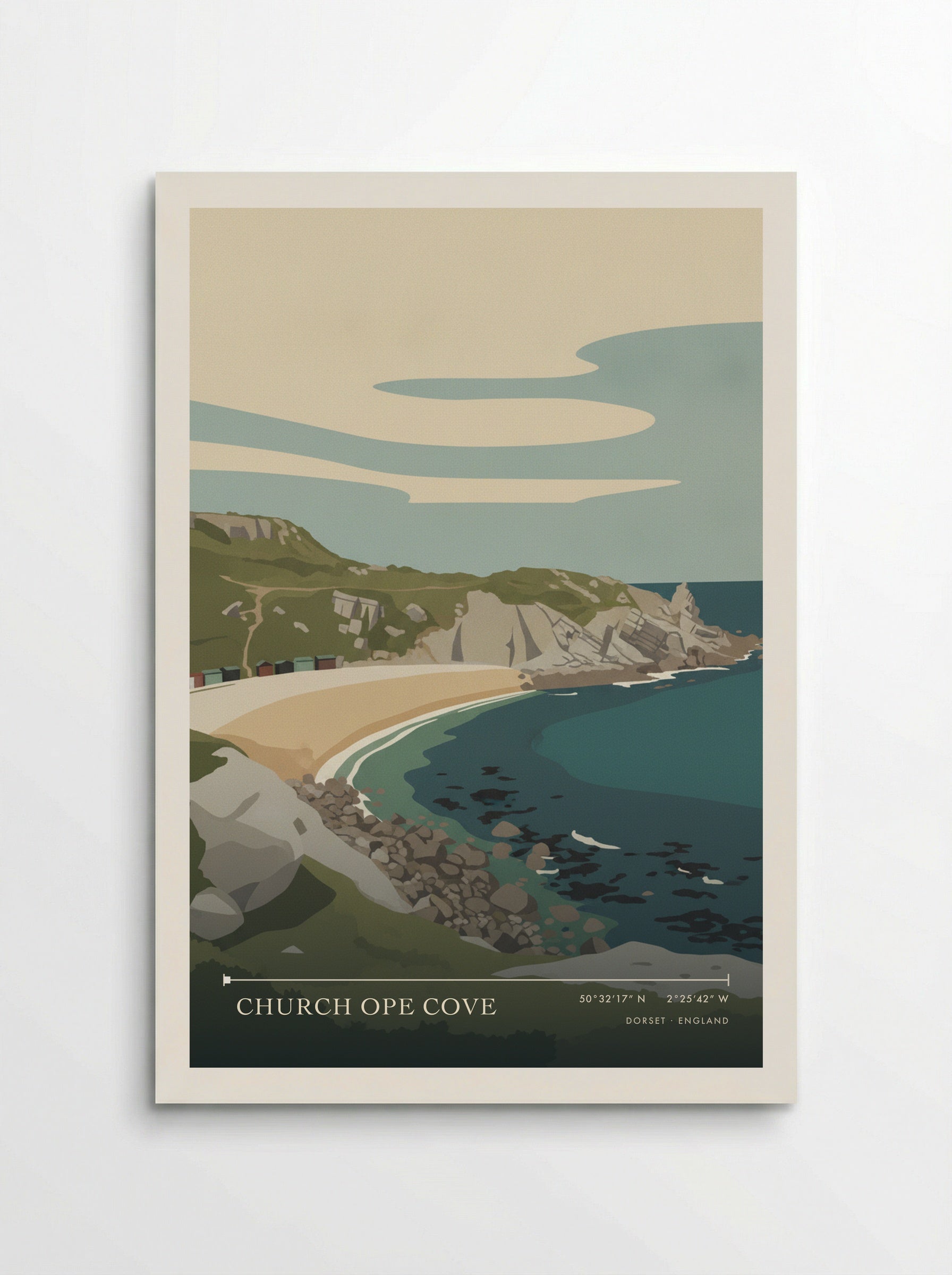Church Ope Cove Dorset England Travel Poster - Poster