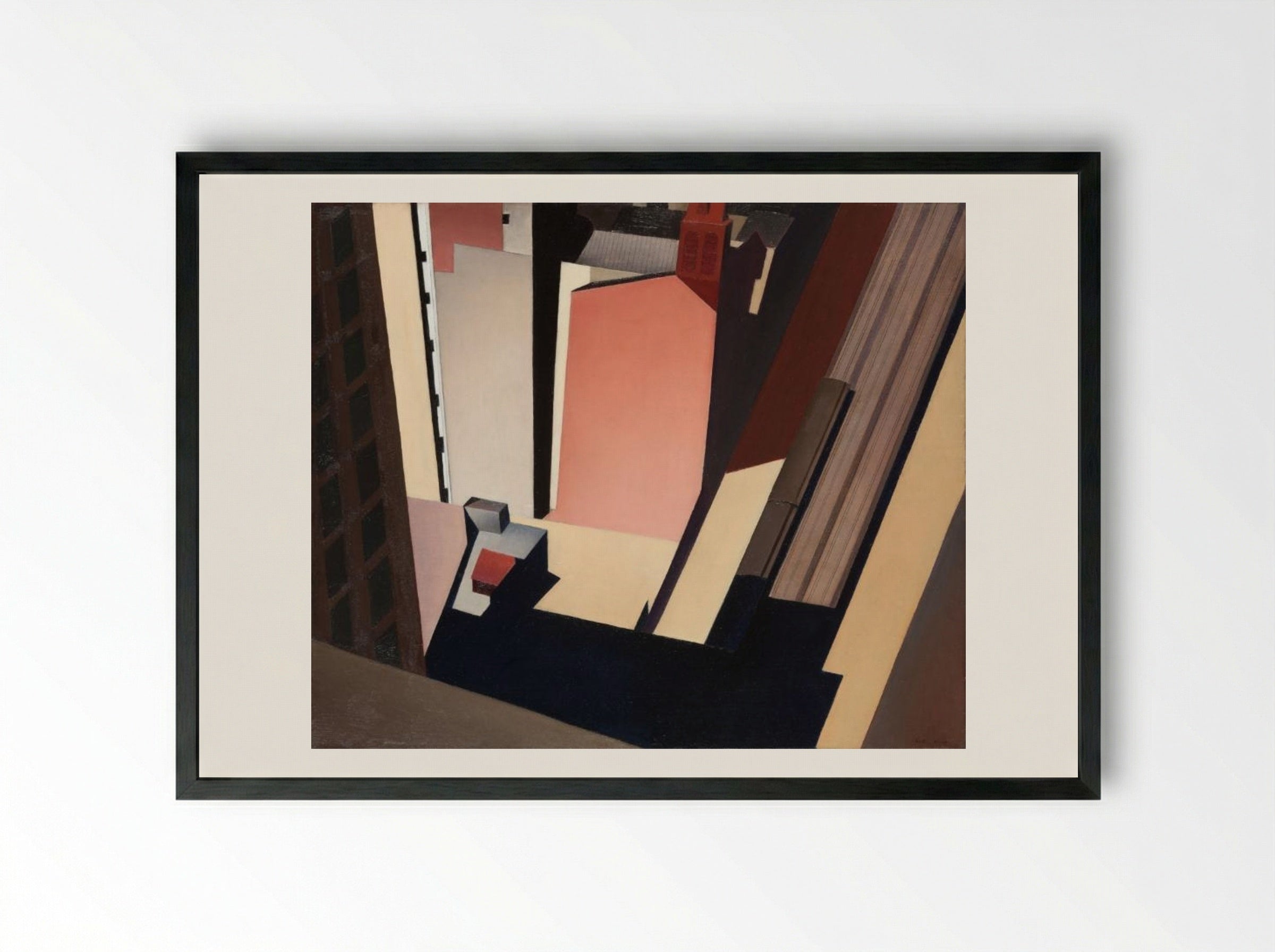 Church Street El - Charles Sheeler - Framed Print Black
