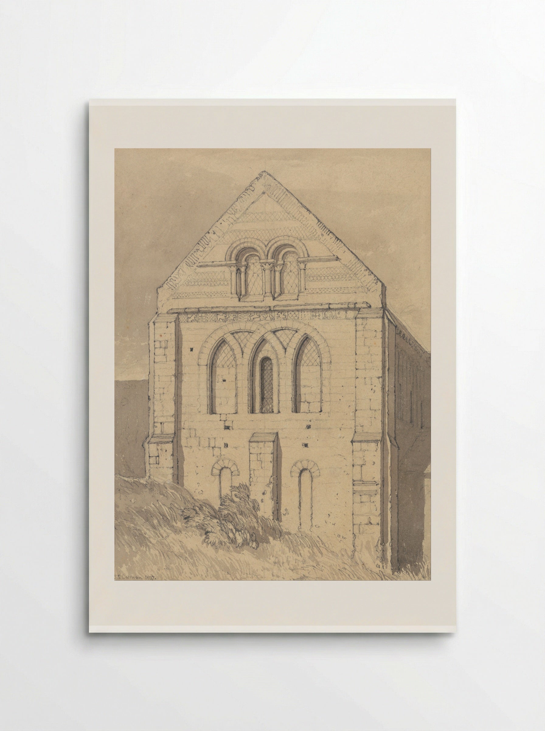 Church of Graville - John Sell Cotman - Poster