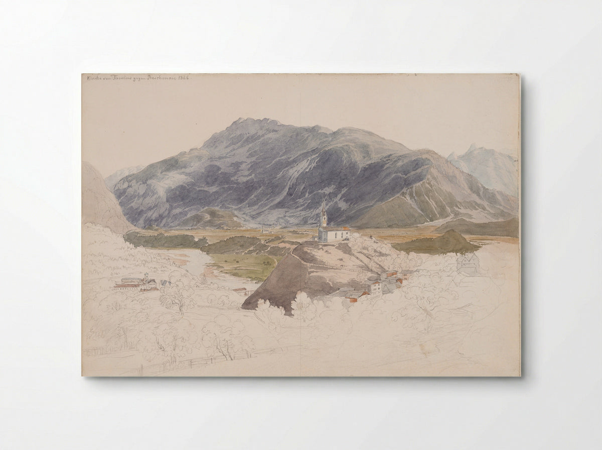Church of Tamins opposite Reichenau, Switzerland - Johann Jakob Meyer - Poster