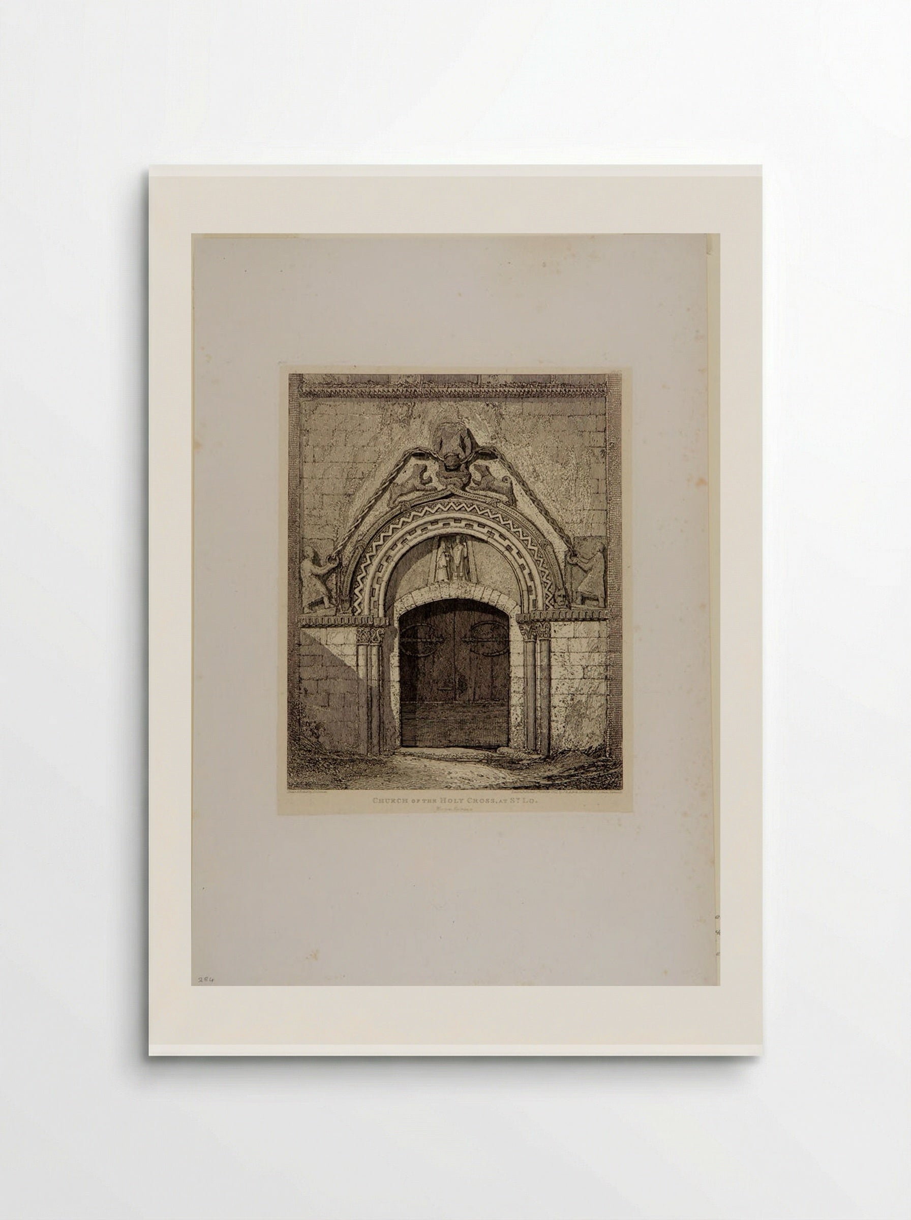 Church of the Holy Cross at St. Lo - John Sell Cotman - Poster