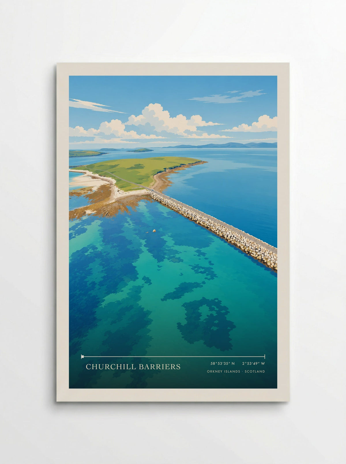 Churchill Barriers, Orkney Islands | Travel Poster - Poster
