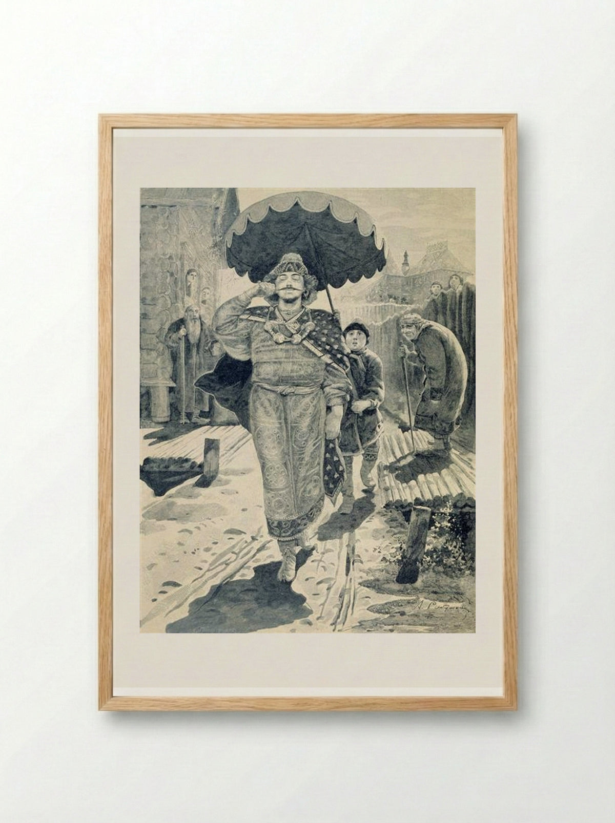 Churilo Plenkovich - Andrei Ryabushkin - Framed Print Wood