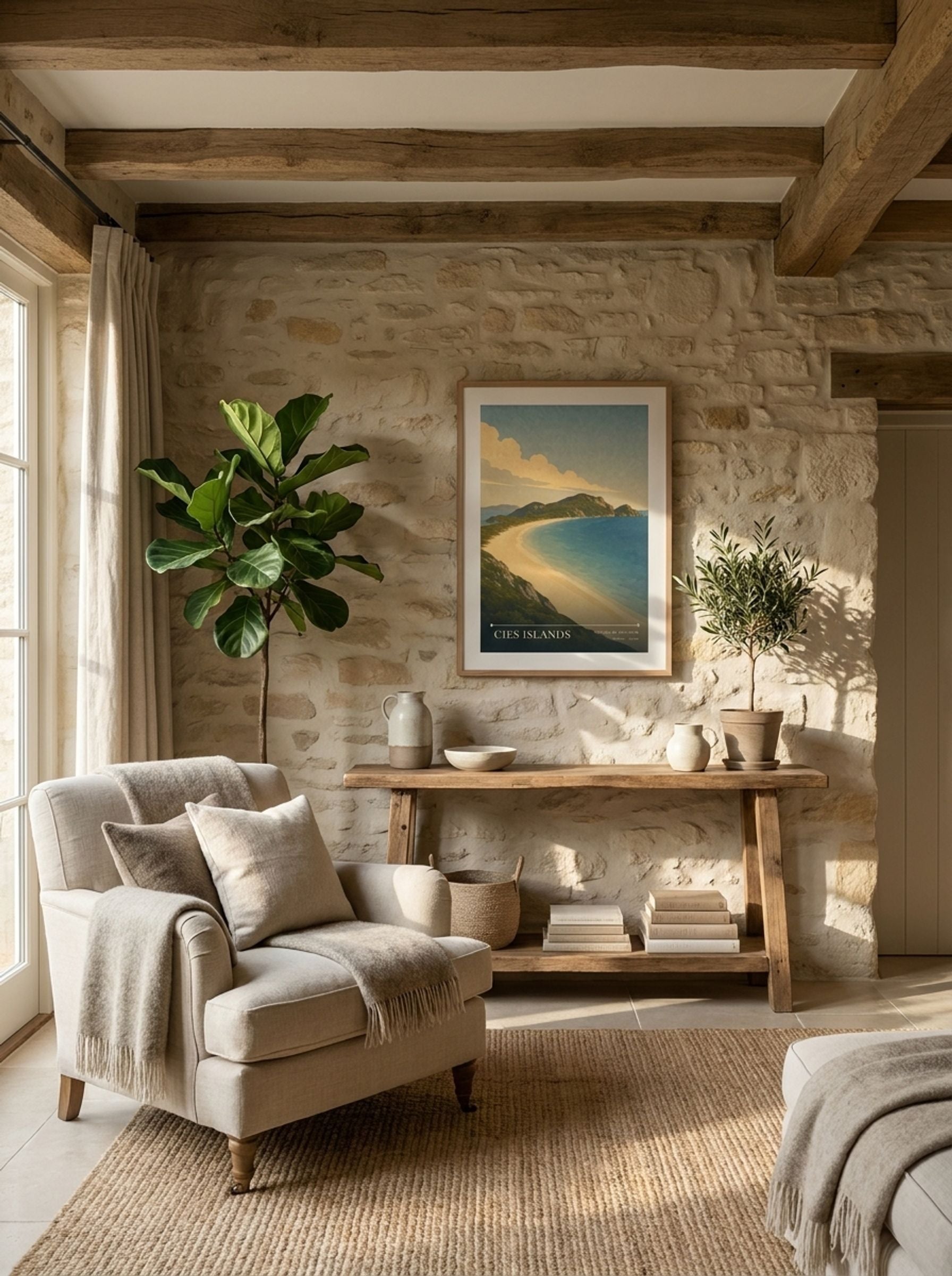 Cies Islands Travel Poster Artwork - Lifestyle