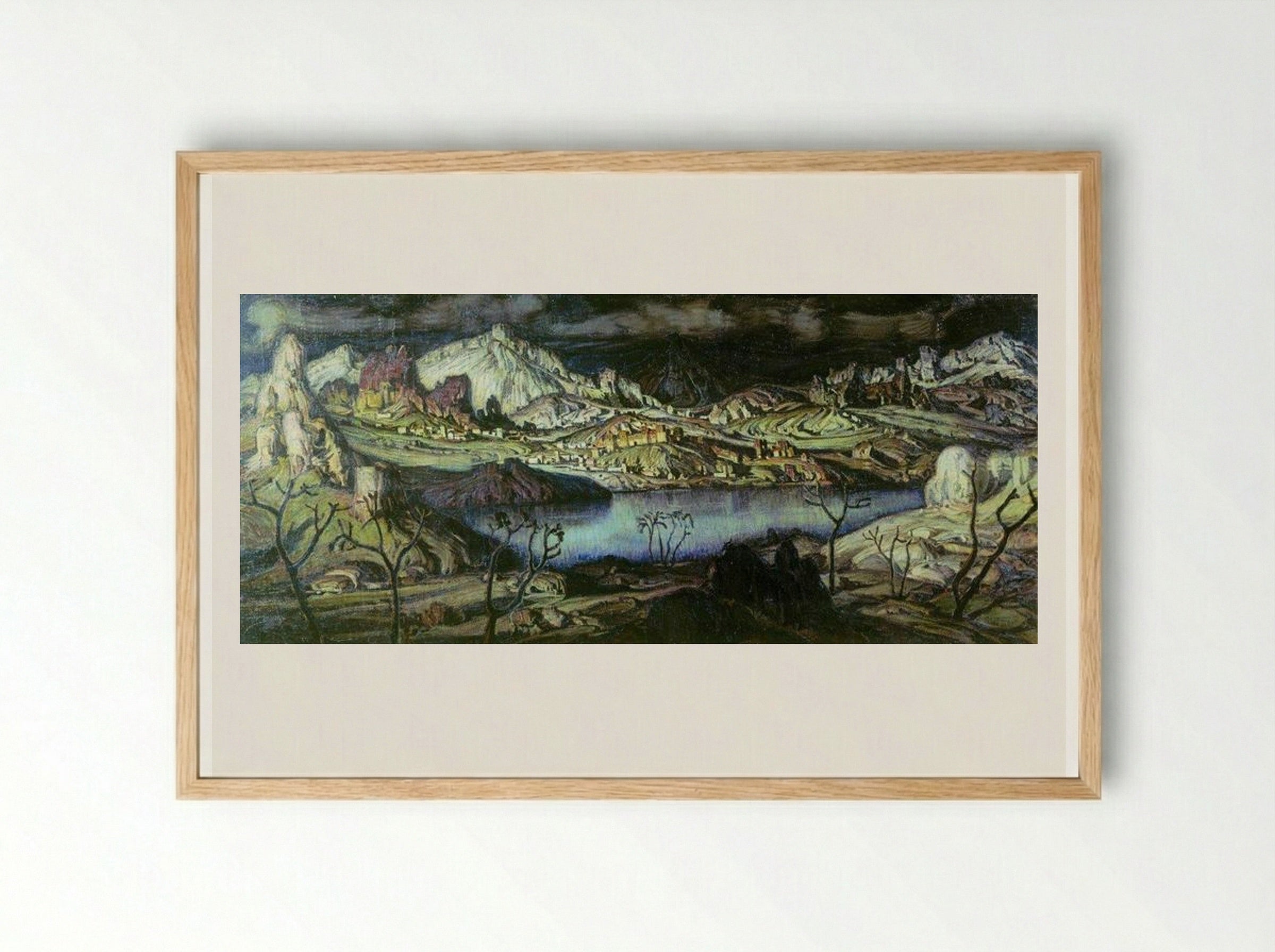 Cimmerian Region - Konstantin Bogaevsky - Framed Print Wood