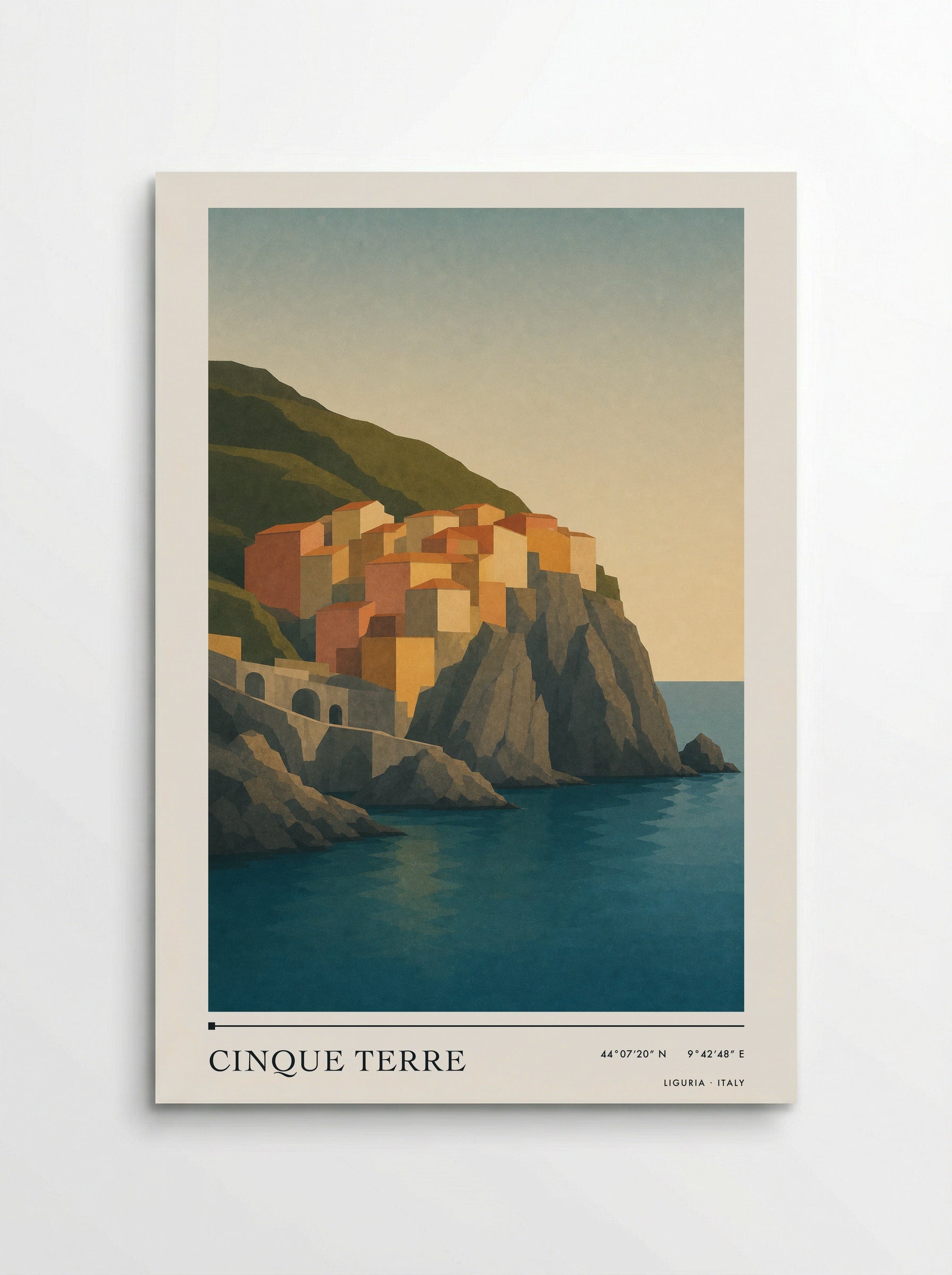 Cinque Terre Travel Poster Artwork - Poster
