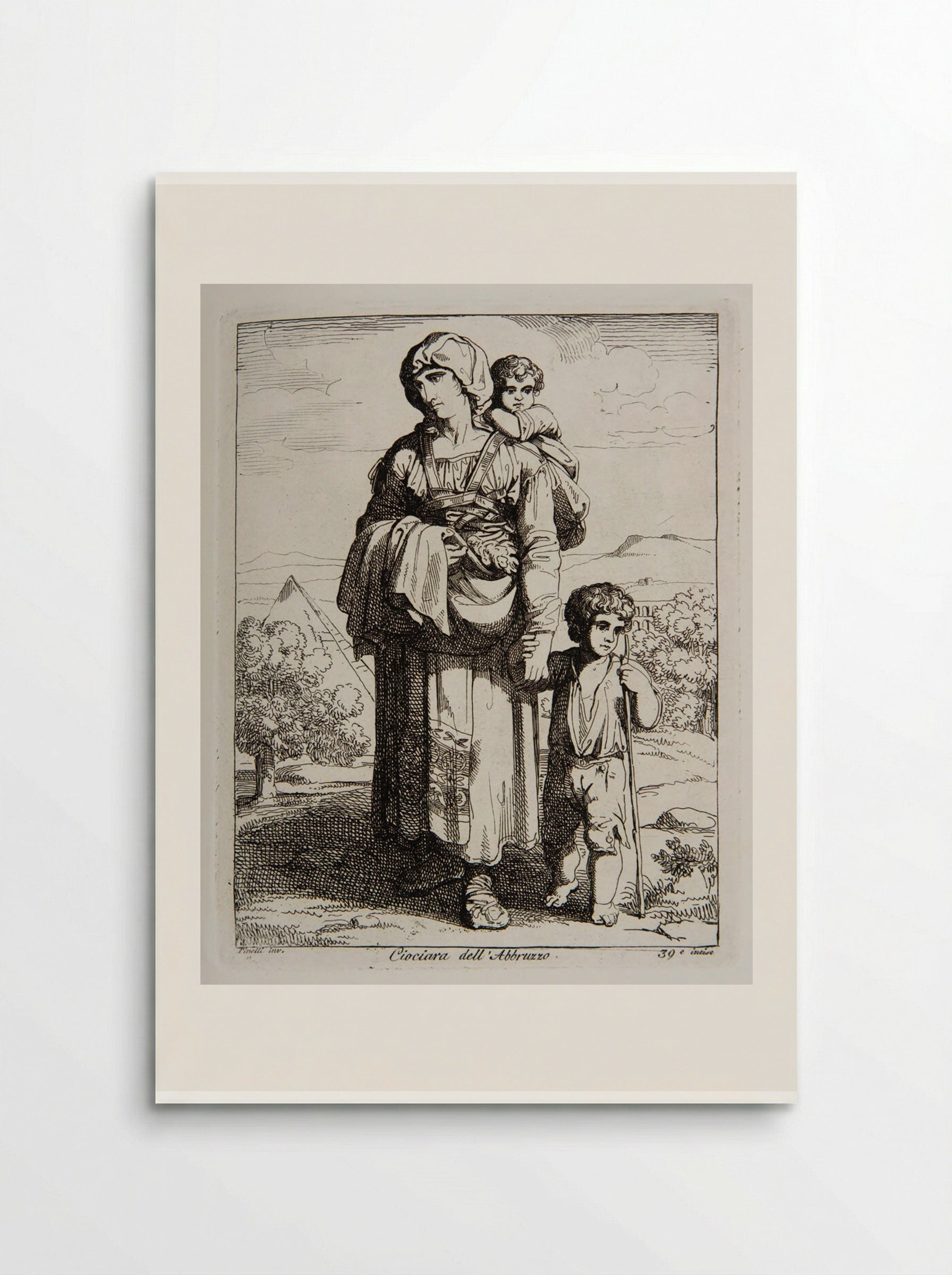 Ciociara dell'Abruzzo - Bartolomeo Pinelli - Poster