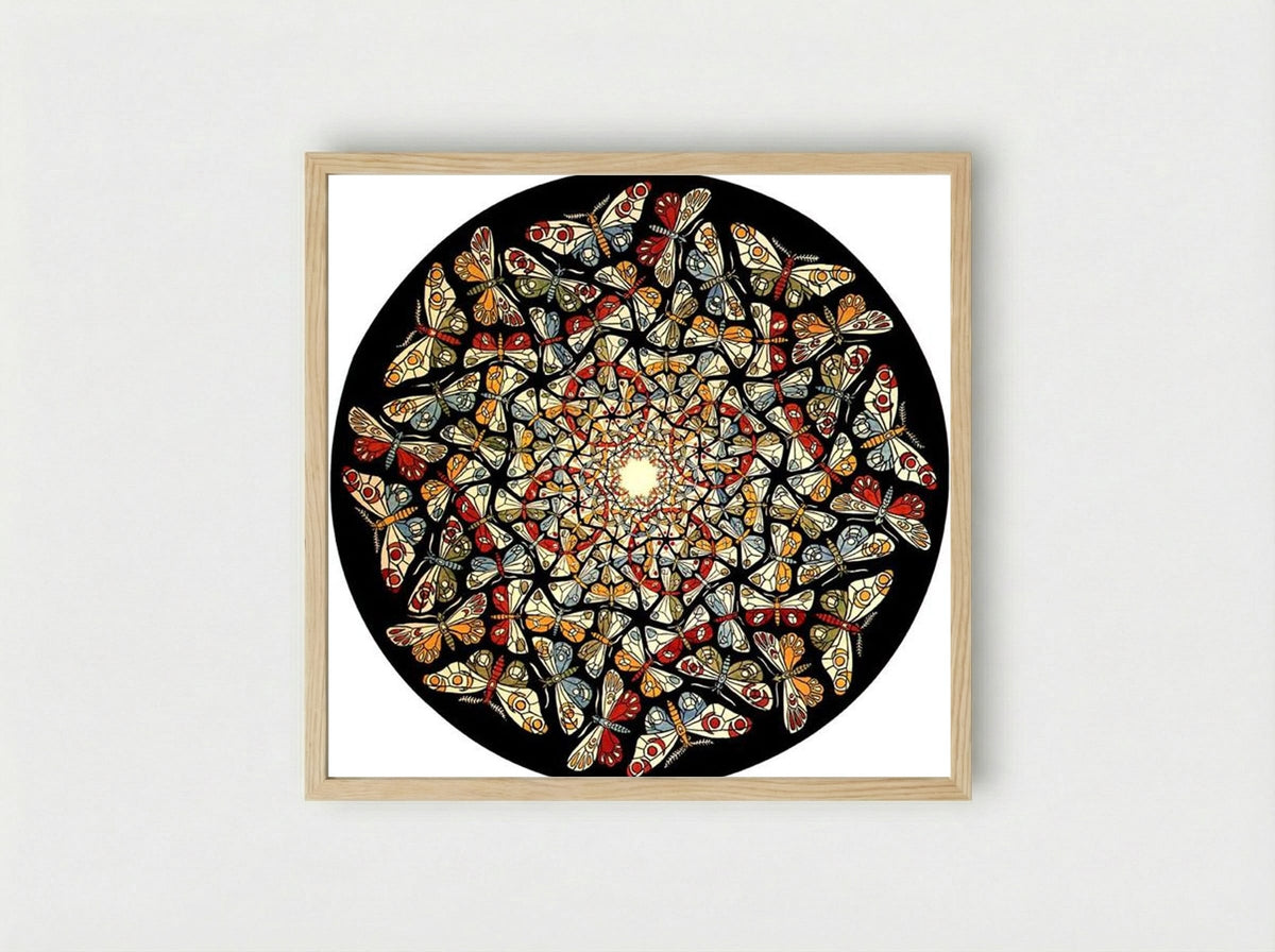 Circle Limit IV (Heaven and Hell) - M.C. Escher - Framed Print Wood