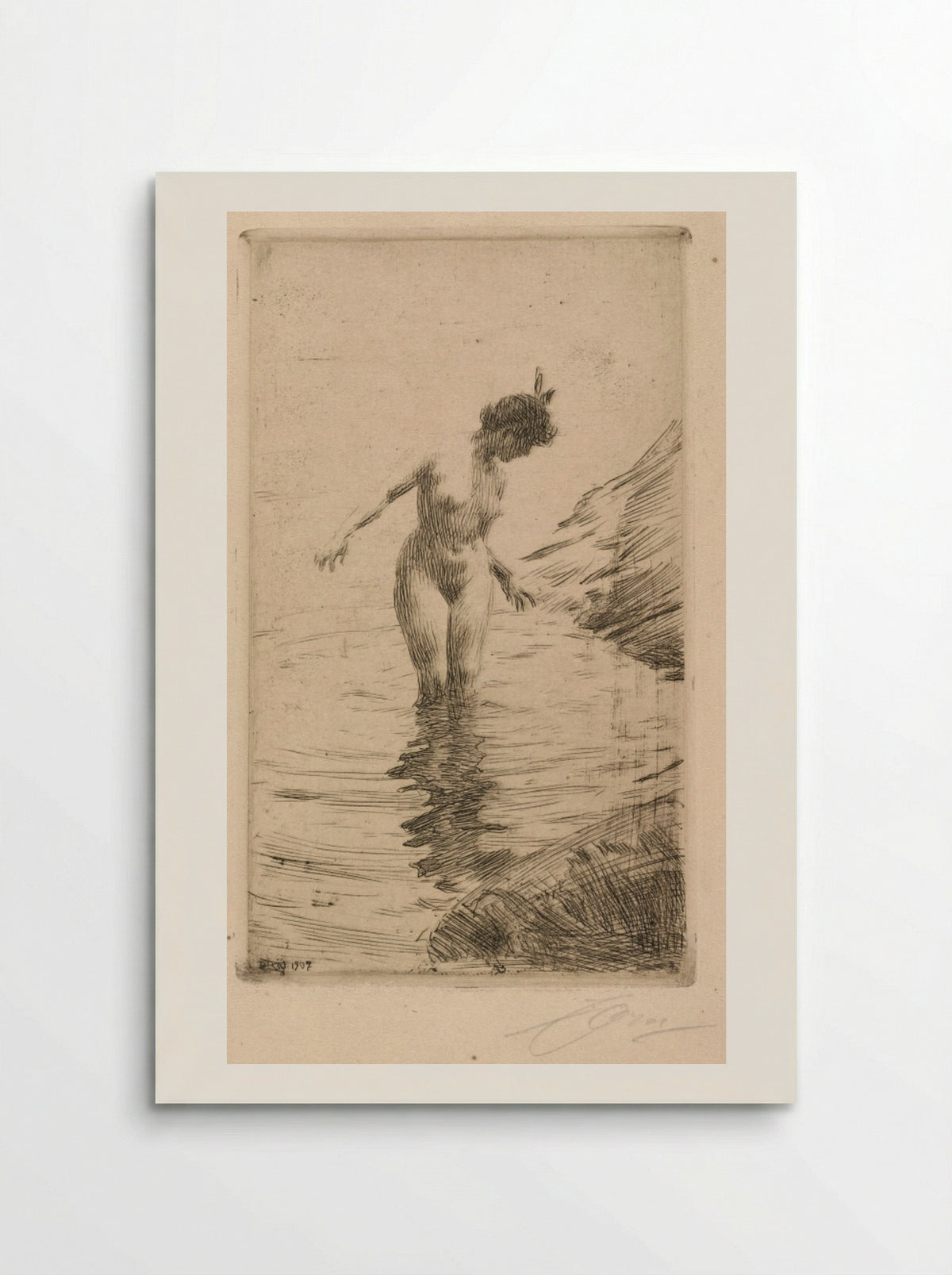 Circles of Water II - Anders Zorn - Poster