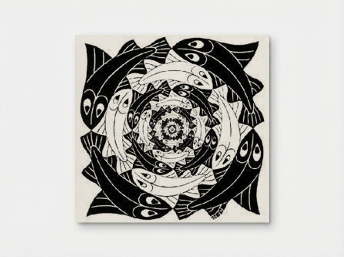 Circular Fish - M.C. Escher - Poster