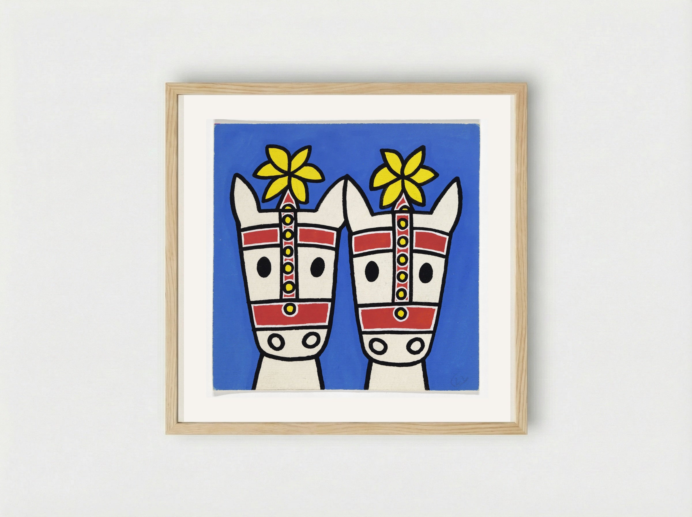 Circus (Horses) - Dick Bruna - Framed Print Wood