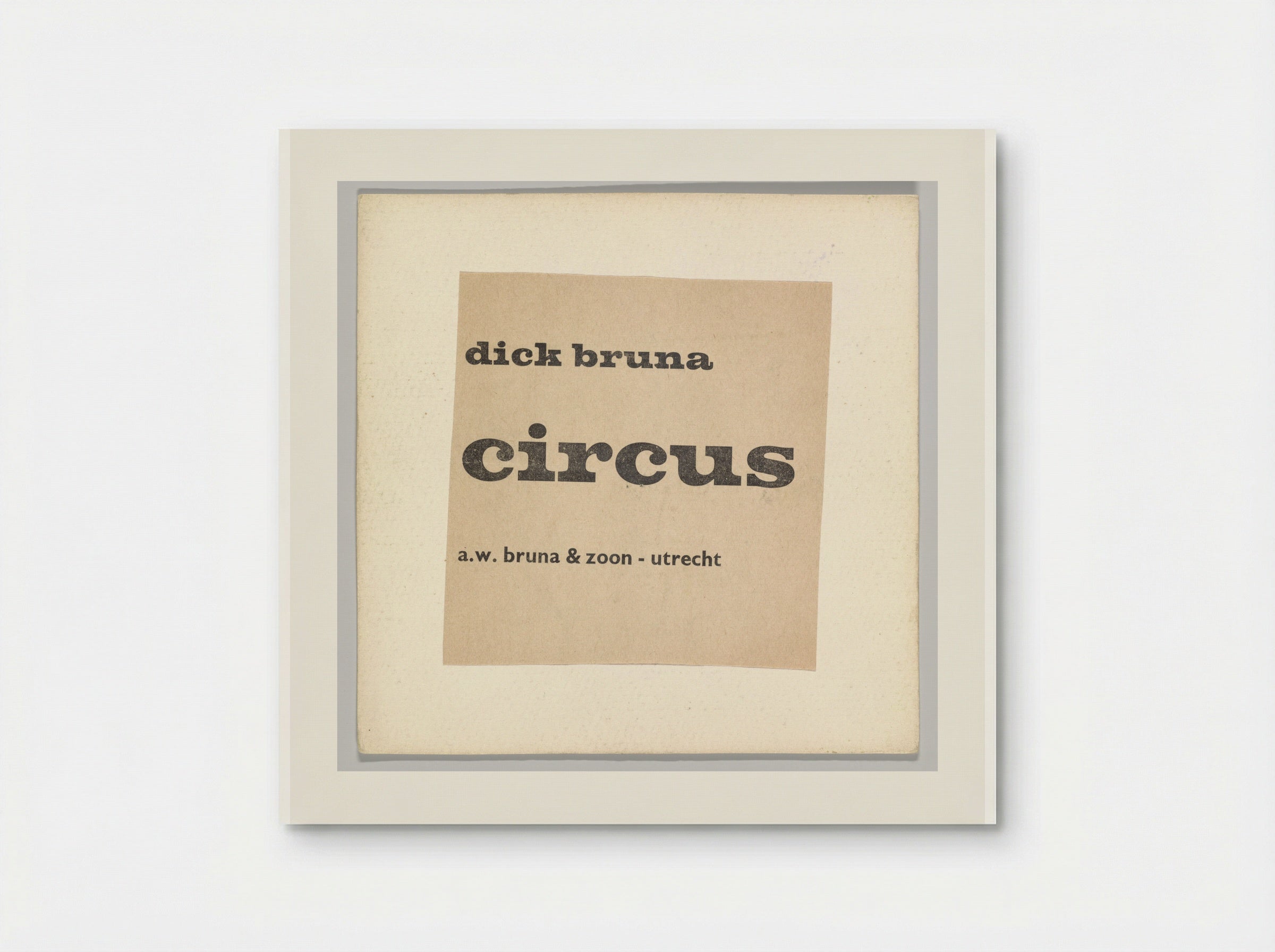 Circus (Title Page) - Dick Bruna - Poster