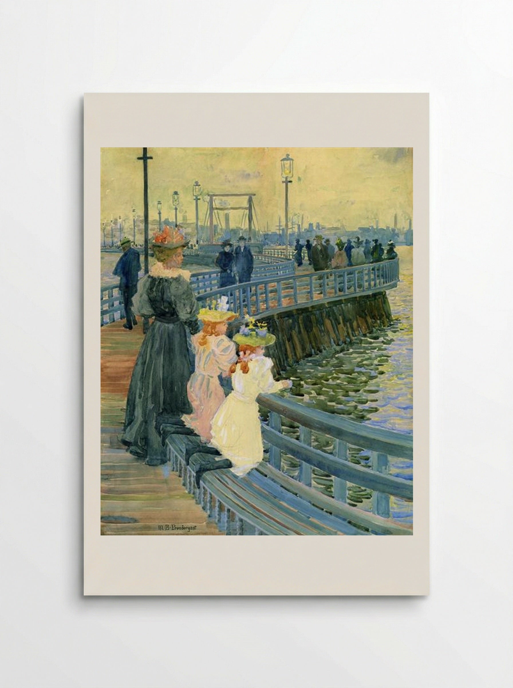 City Point Bridge - Maurice Prendergast - Poster