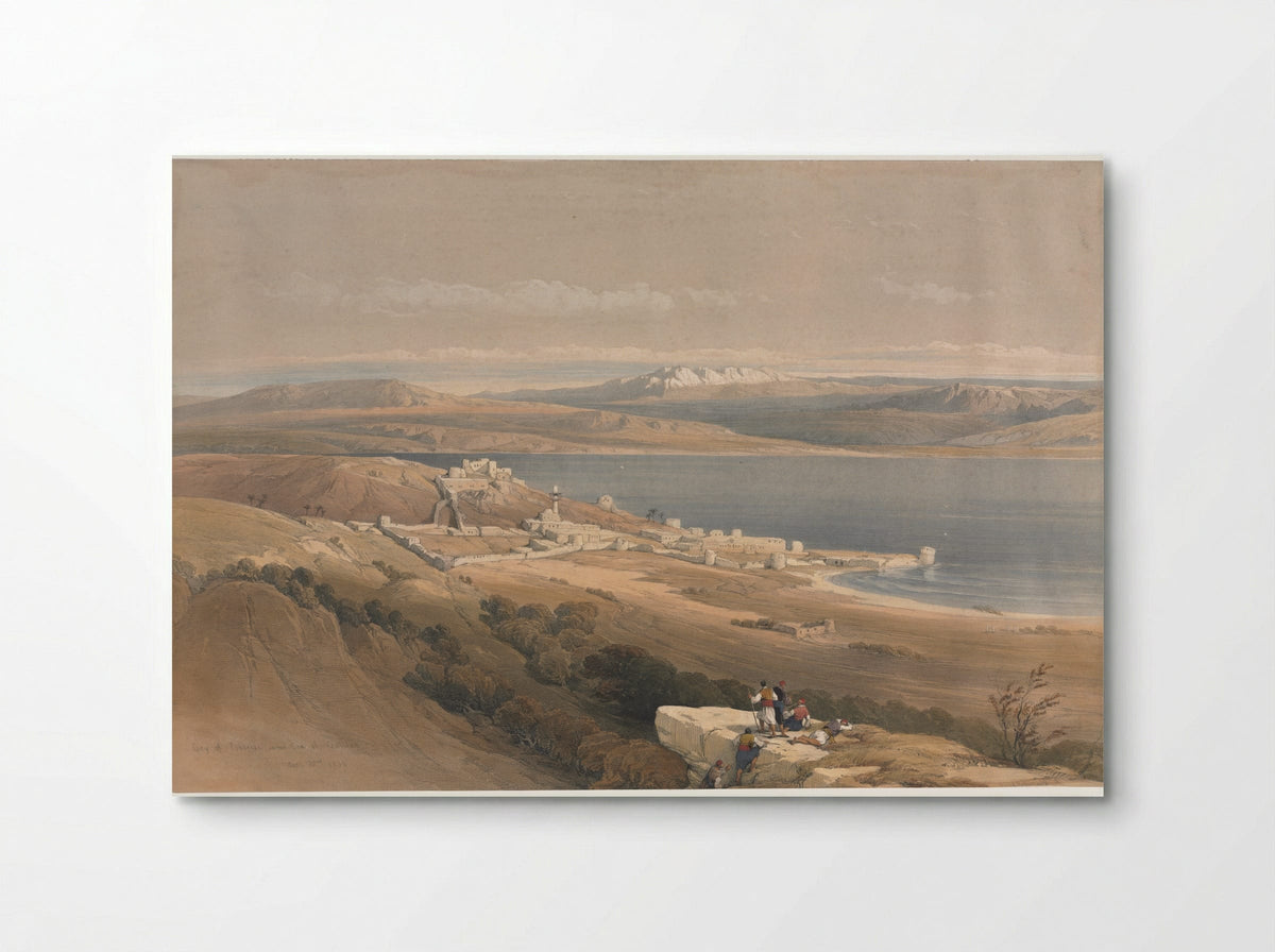 City of Tiberias on the Sea of Galilee - David Roberts - Poster