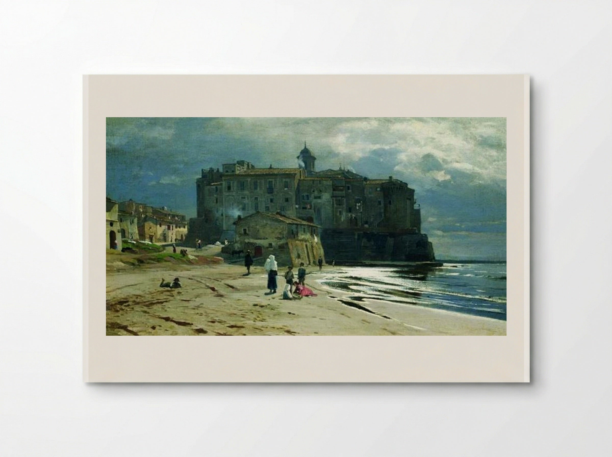 City on the seashore - Volodymyr Orlovsky - Poster