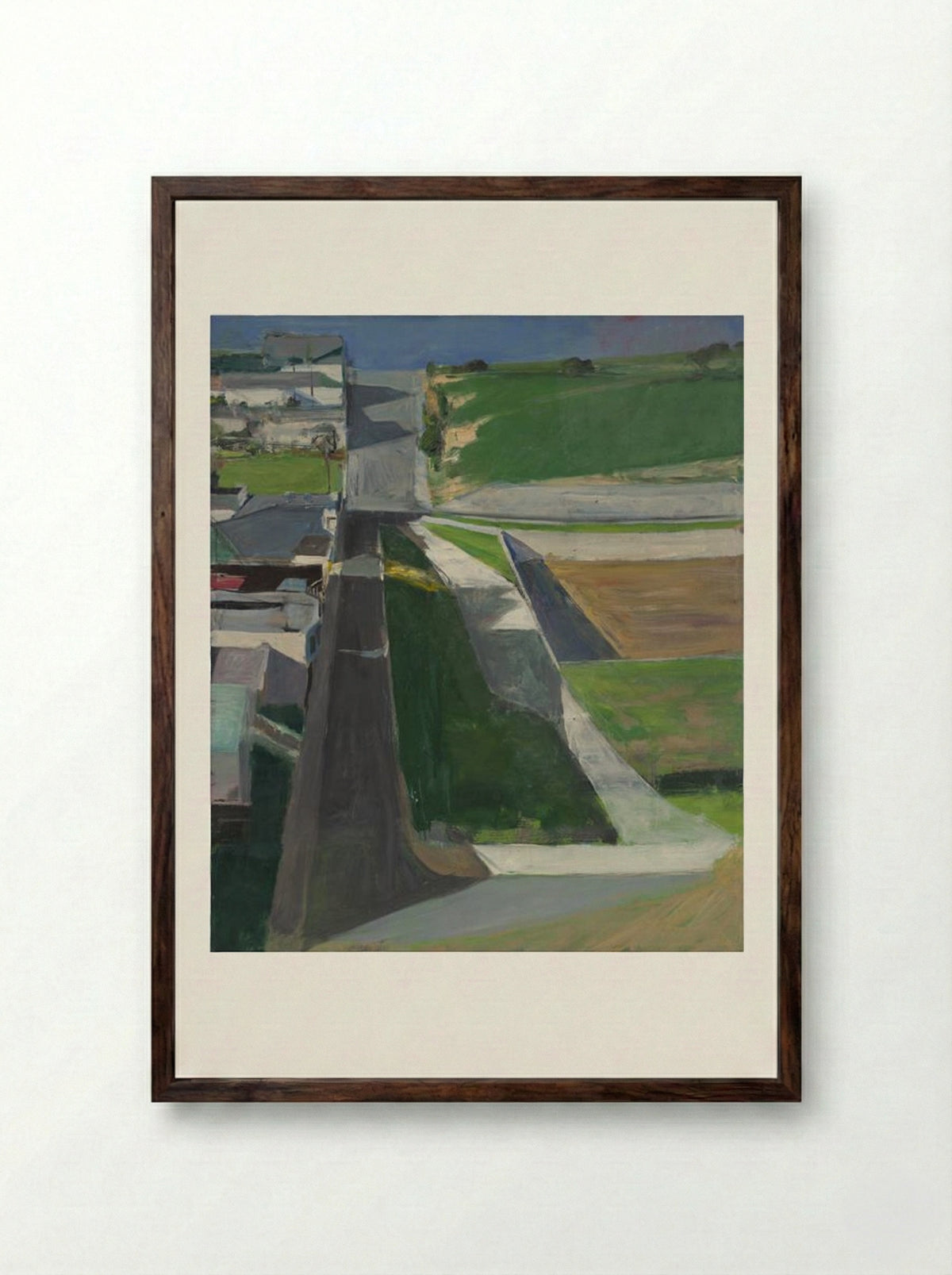 Cityscape I - Richard Diebenkorn - Framed Print Dark Wood