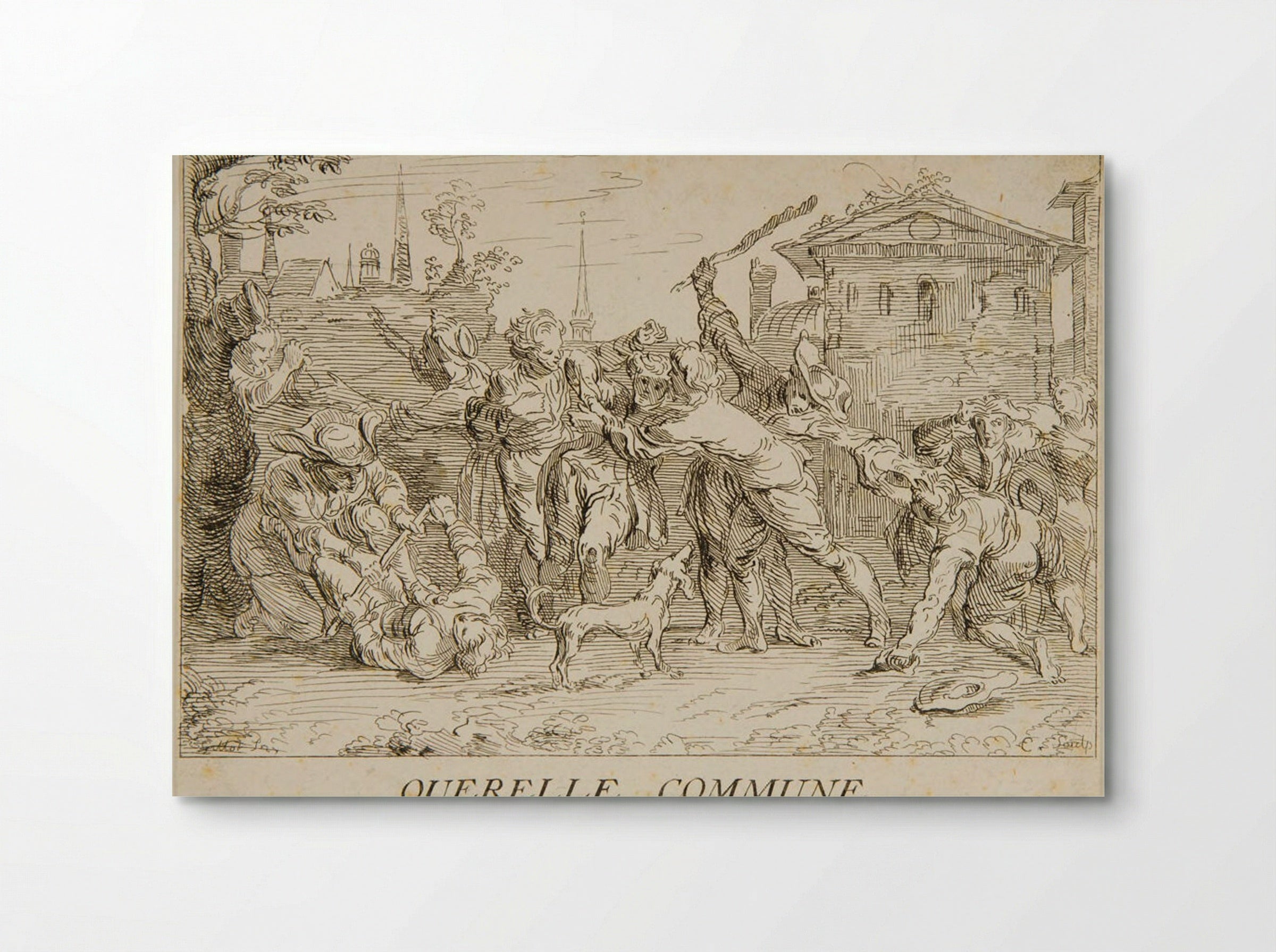 Civil Dispute - Anne Claude Philippe de Thubières, comte de Caylus - Poster