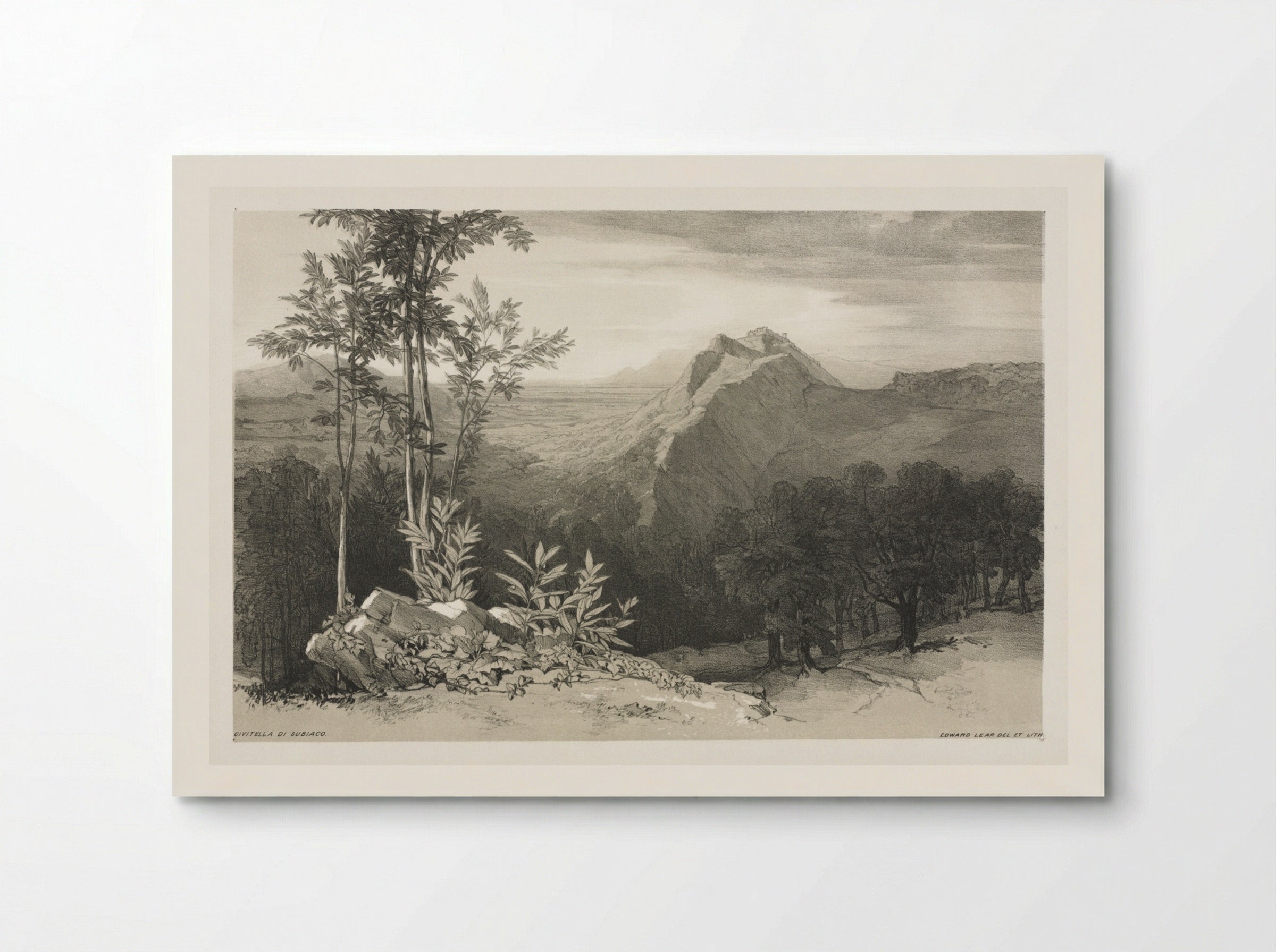 Civitella di Subiaco - Edward Lear - Poster