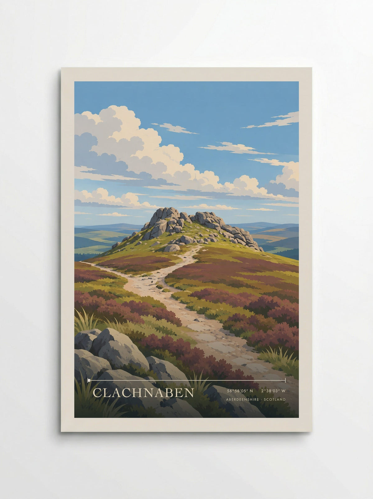 Clachnaben, Aberdeenshire | Travel Poster - Poster