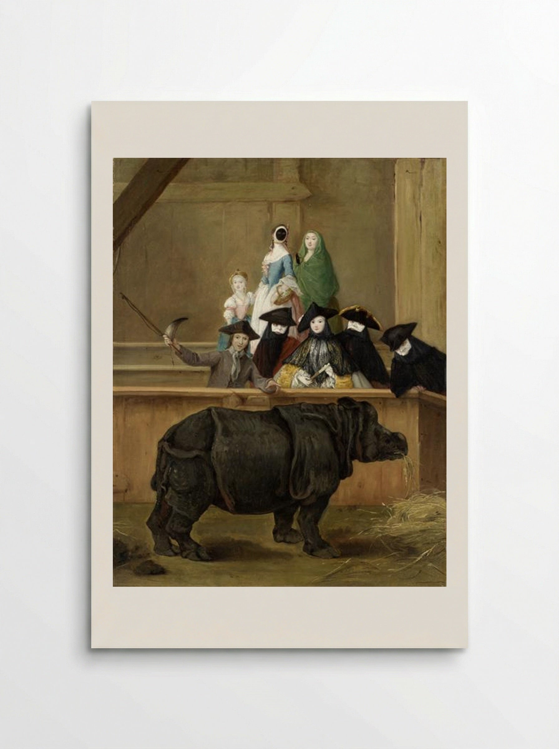 Clara the Rhinoceros - Pietro Longhi - Poster