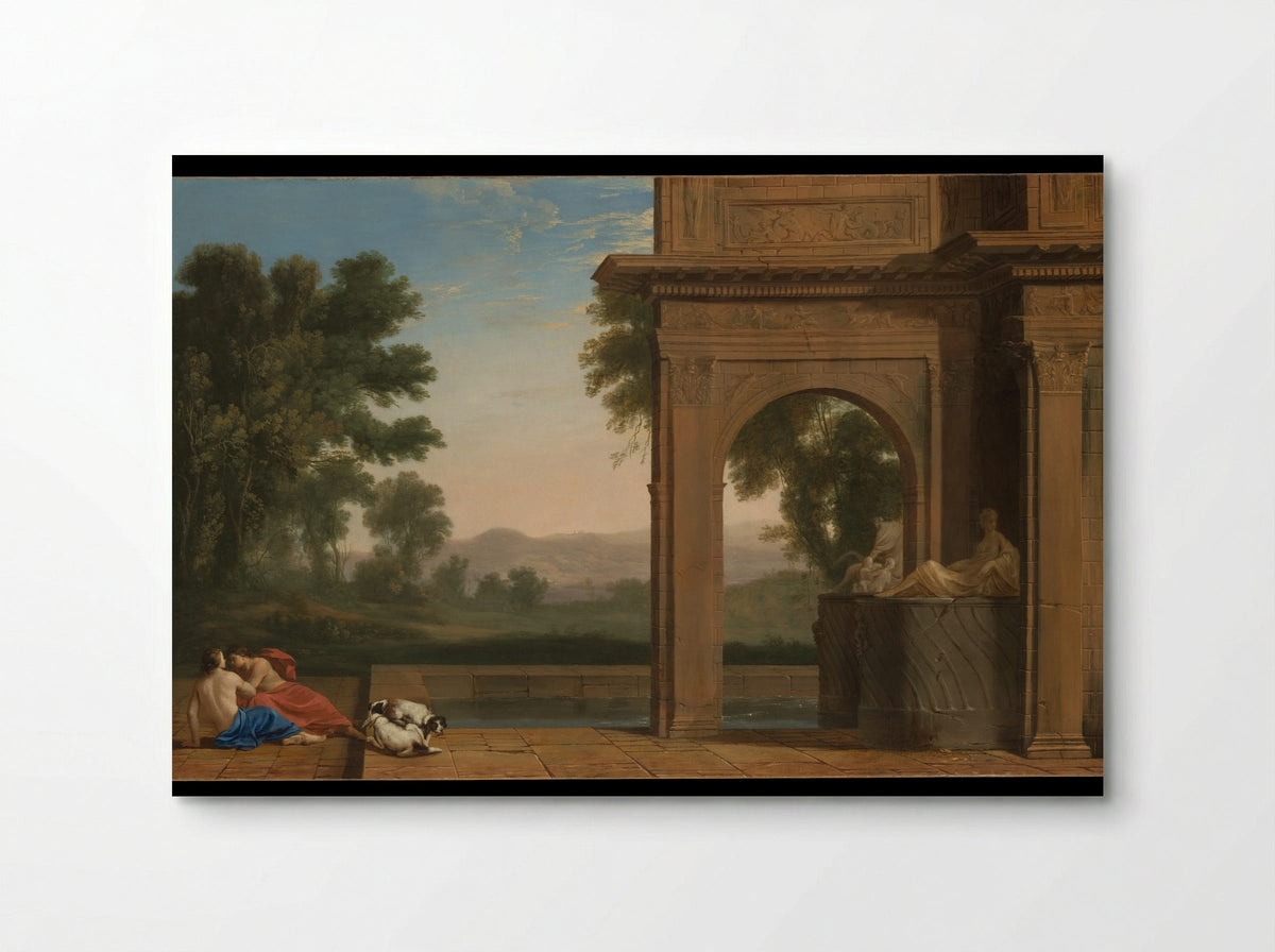 Classical Landscape with Figures - Henri Mauperché - Poster