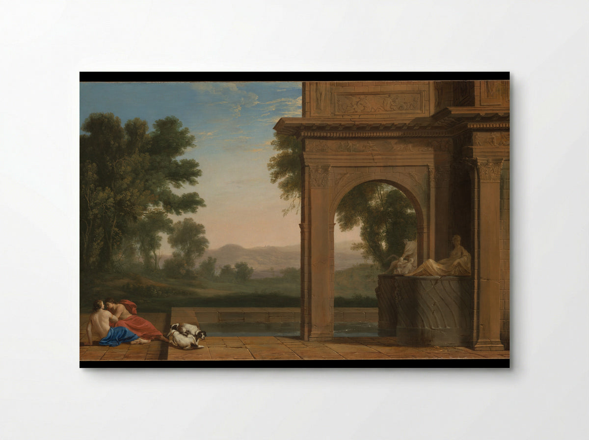 Classical Landscape with Figures - Henri Mauperché - Poster