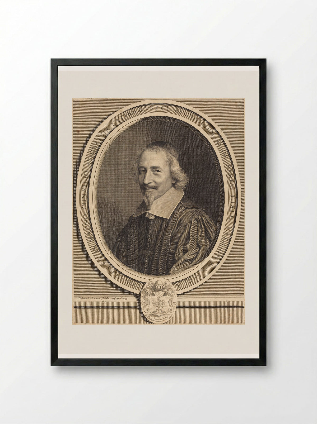 Claude Regnauldin - Robert Nanteuil - Framed Print Black