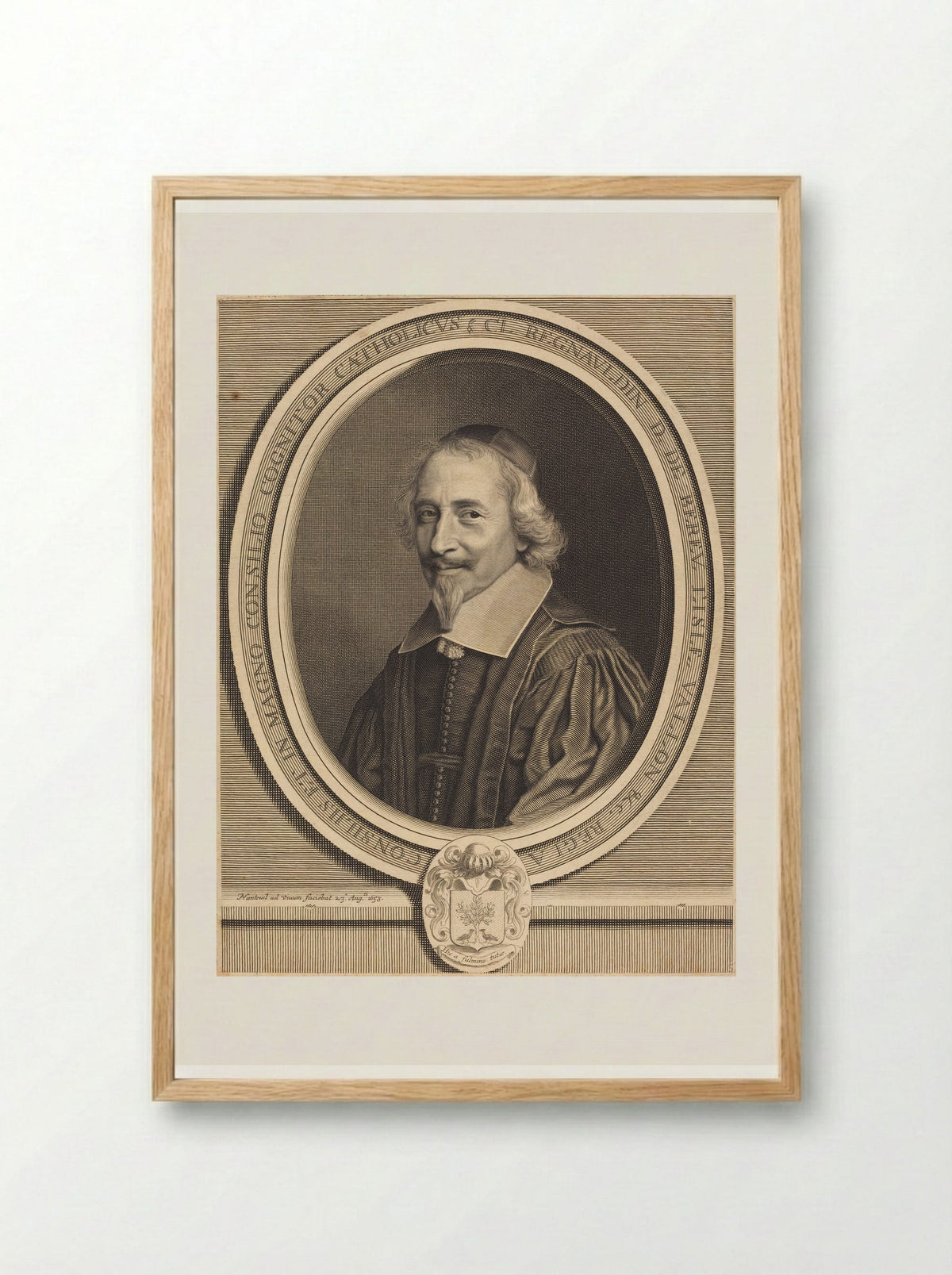 Claude Regnauldin - Robert Nanteuil - Framed Print Wood